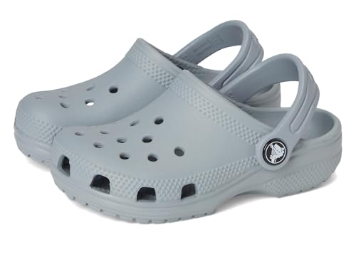 Detalle de Crocs Classic Clog T para niños: zuecos Unisex en gris 19/20 EU
