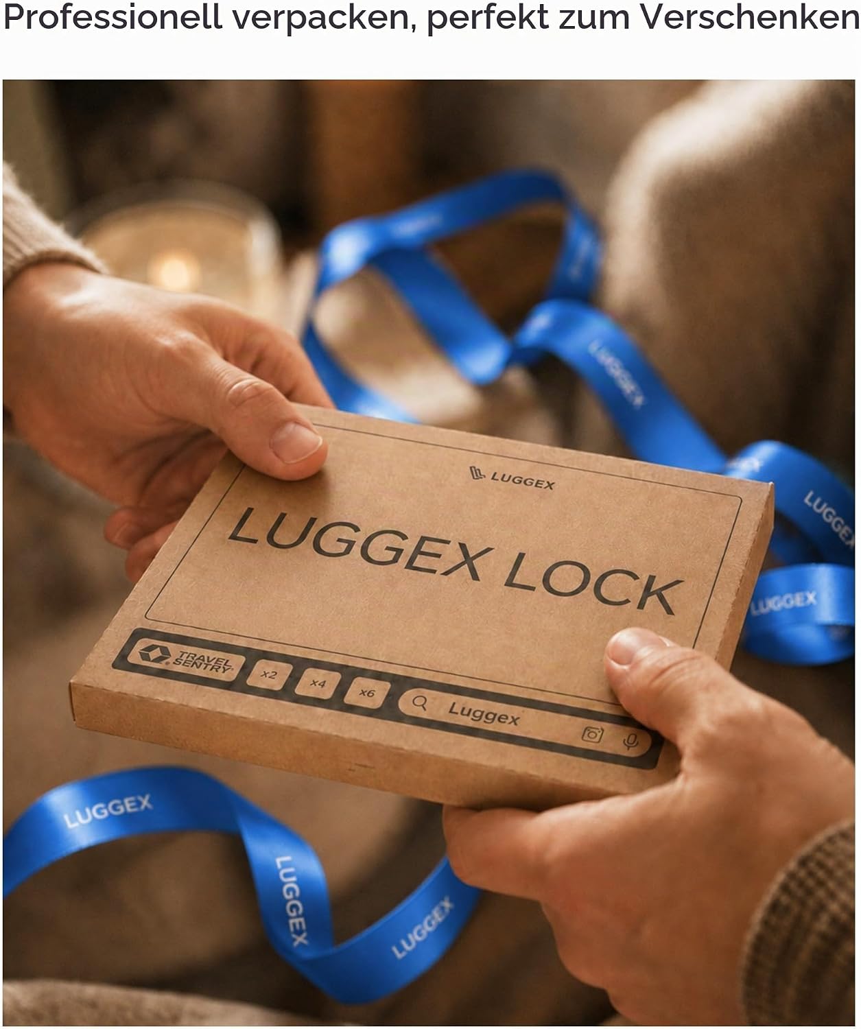 Thumbnail 6 de LUGGEX TSA Kofferschloss – Koffer- und Rucksack-Zahlenschloss mit Drahtseil, 4er Set
