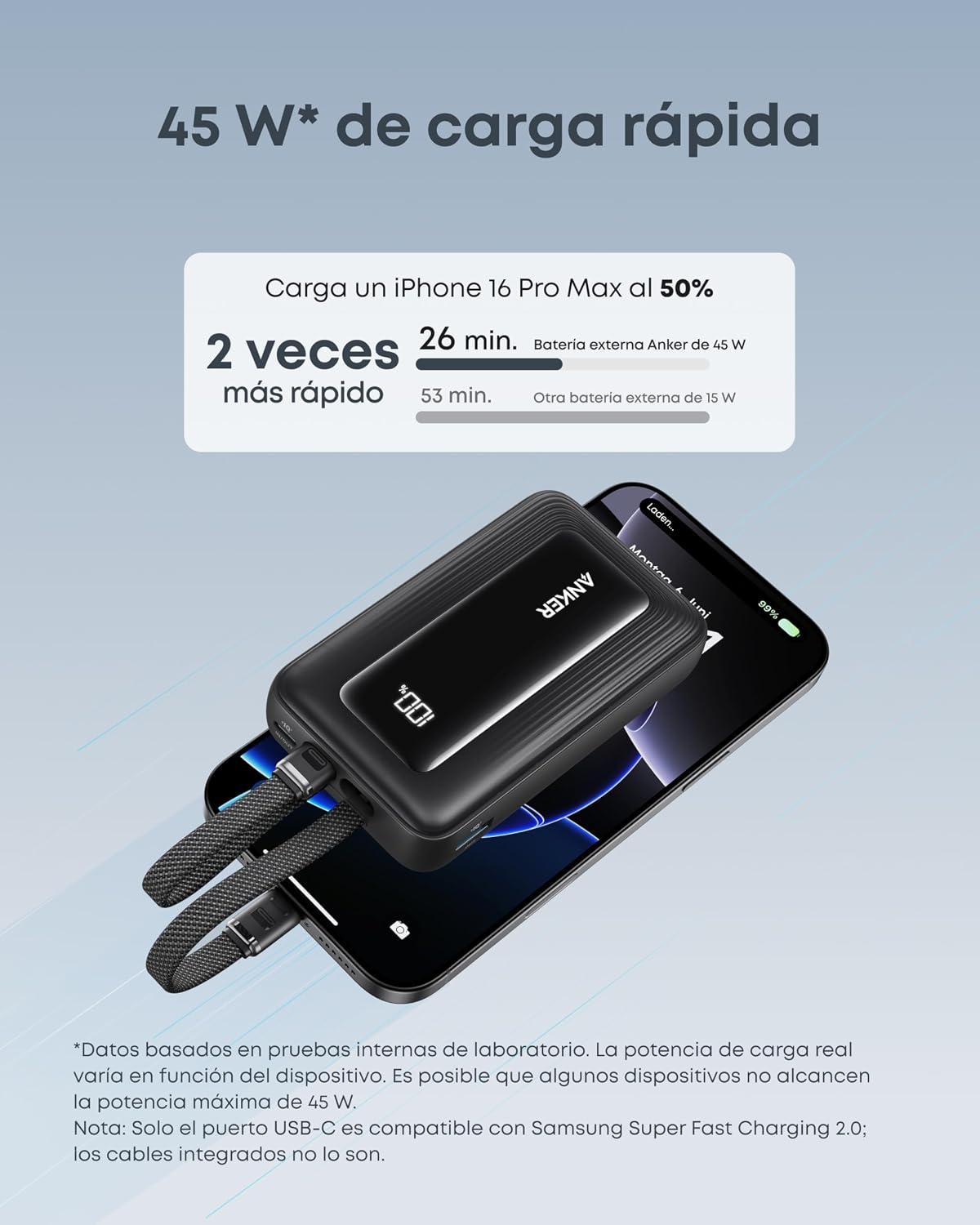Thumbnail 2 de Anker Zolo Power Bank 45 W