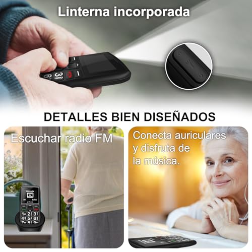Thumbnail 5 de artfone C1+ 4G Volte Teléfono Senior con Botón SOS