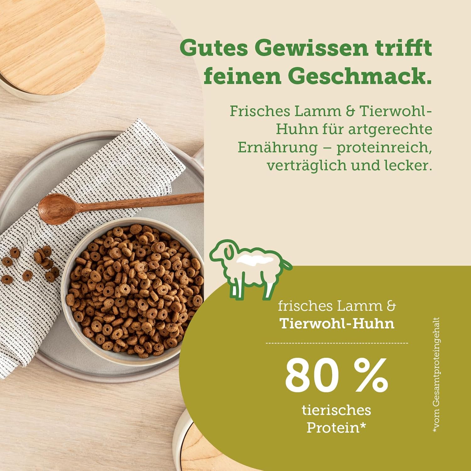 Detalle de MERA Cats Nature Lamm Premium Katzenfutter Trockenfutter (2 kg) – getreidefrei & zuckerfrei für adulte Katzen