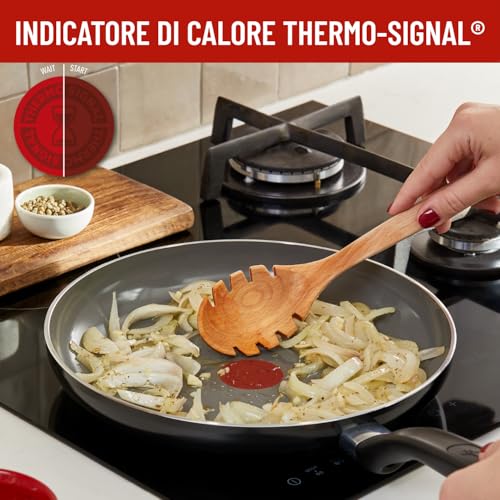 Detalle de Lagostina Goccia Padella 28 cm con rivestimento ceramico antiaderente e Thermo-Signal