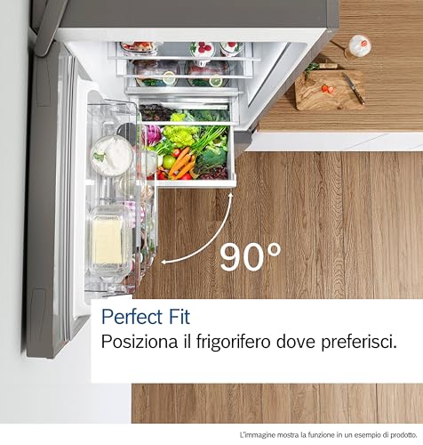 Thumbnail 10 de Bosch KGN367LDF Serie 4: Frigorifero Total No Frost 186x60 cm in acciaio silver