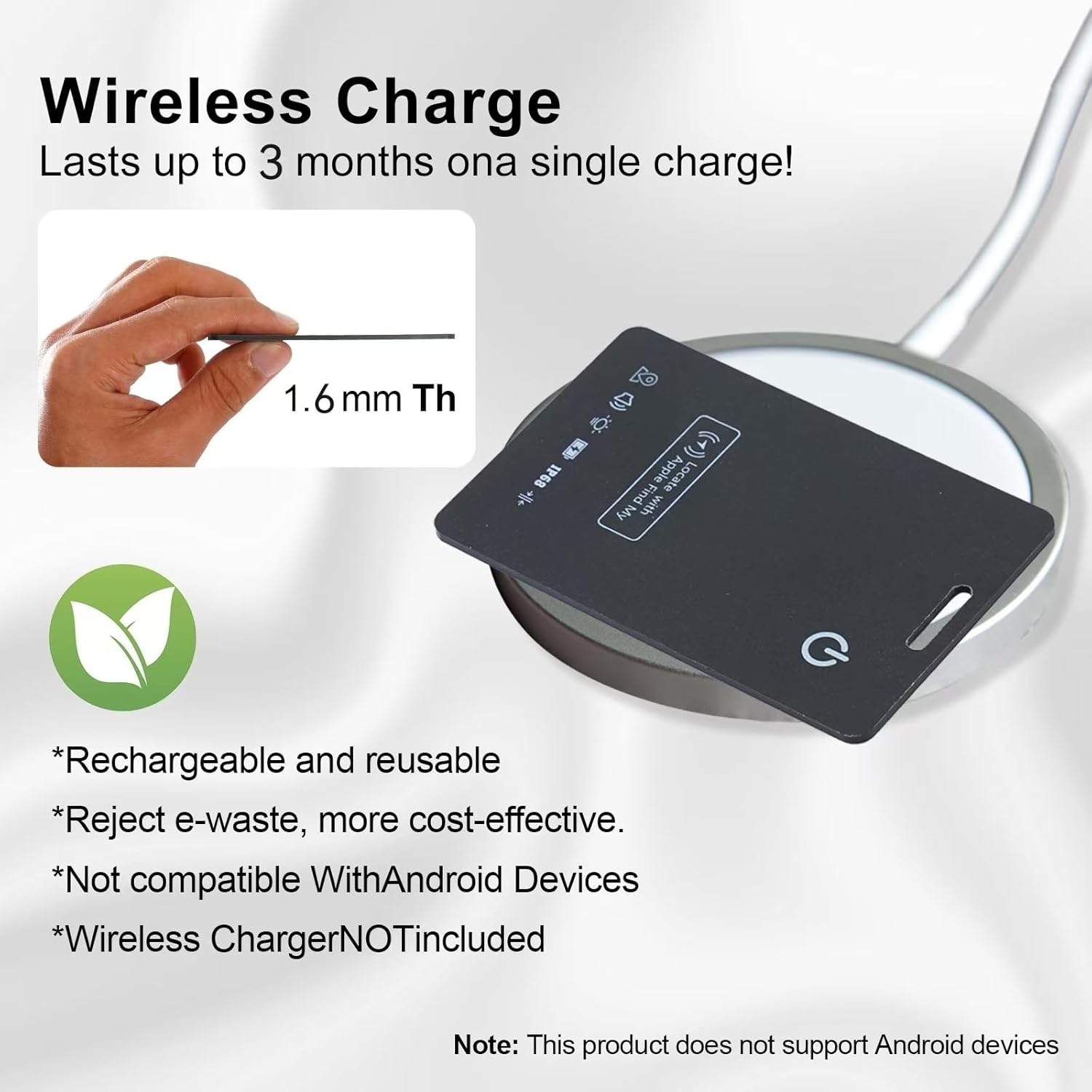 Detalle de LBPRT AirTag Card Wallet Tracker 1.6mm