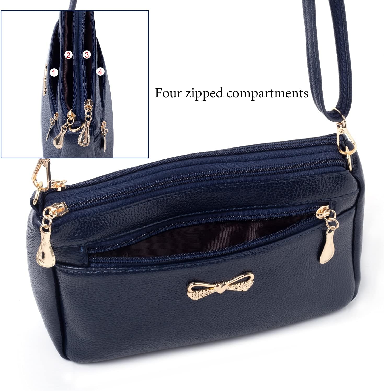 Thumbnail 6 de FULEI Small Women's Cross-body Bag in Soft PU Leather