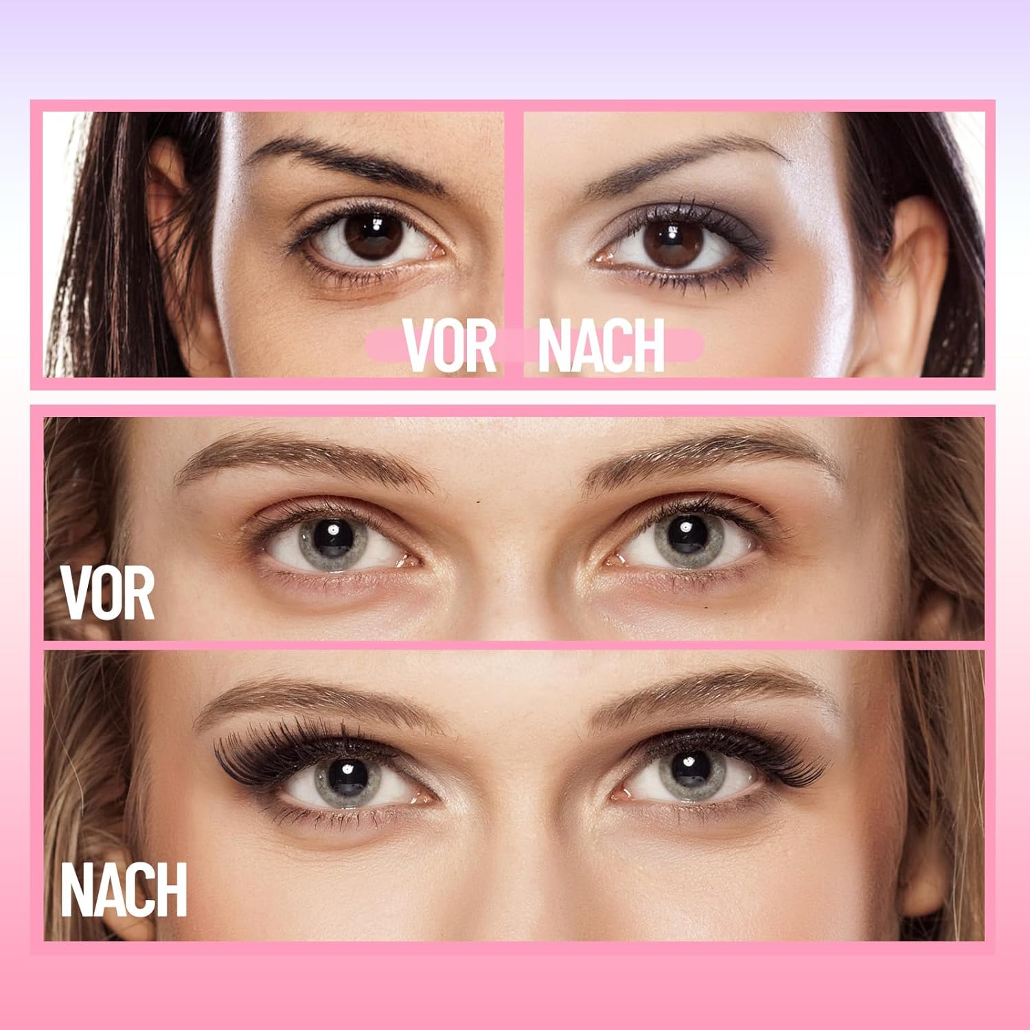 Detalle de Inexorablex Wimpern Extensions Set – Cluster Lash (8–16 mm) mit Lash Bond & Seal, Pinzette & Pinsel (570 pcs)