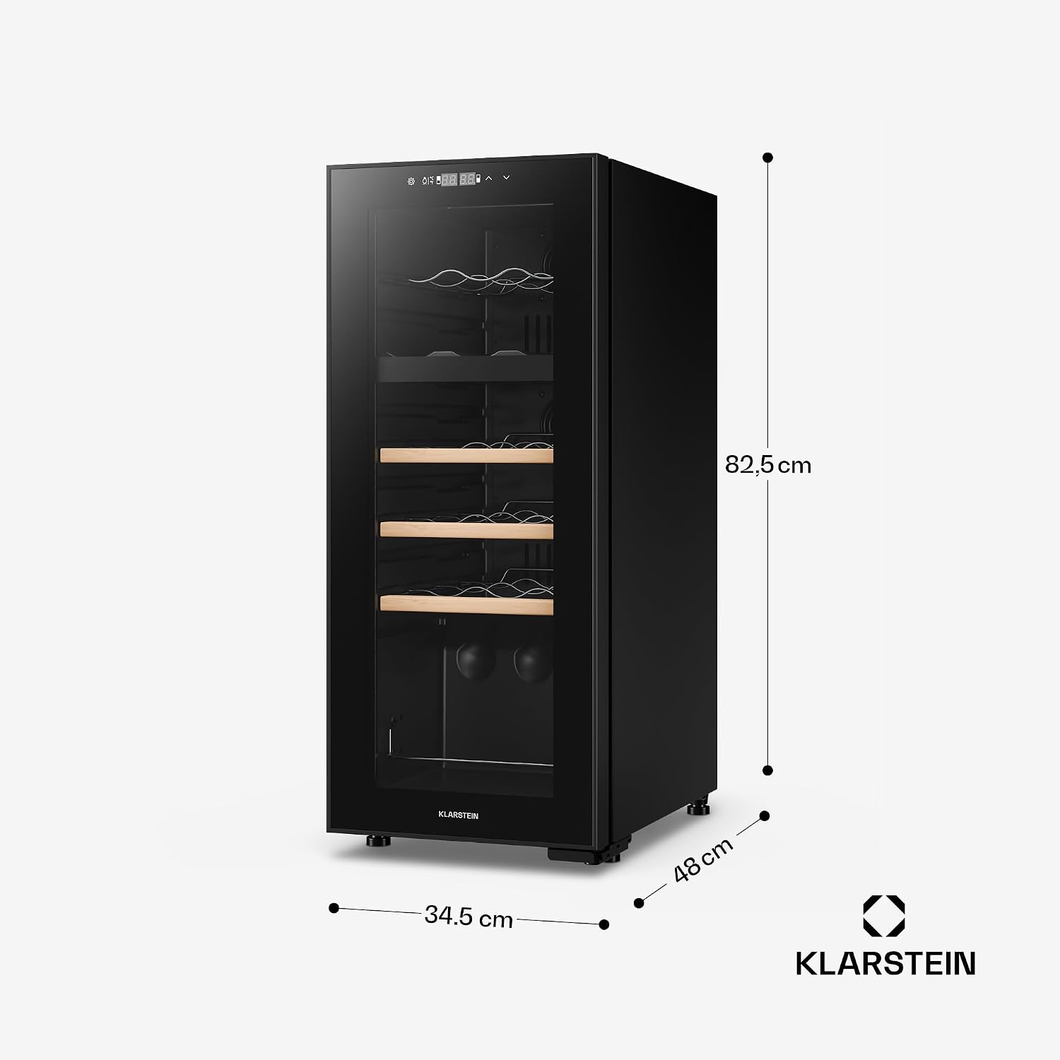 Thumbnail 6 de Klarstein Bovella Duo+ HEA-Bodega-18 wijnkoelkast, 2 zones, 50 liter