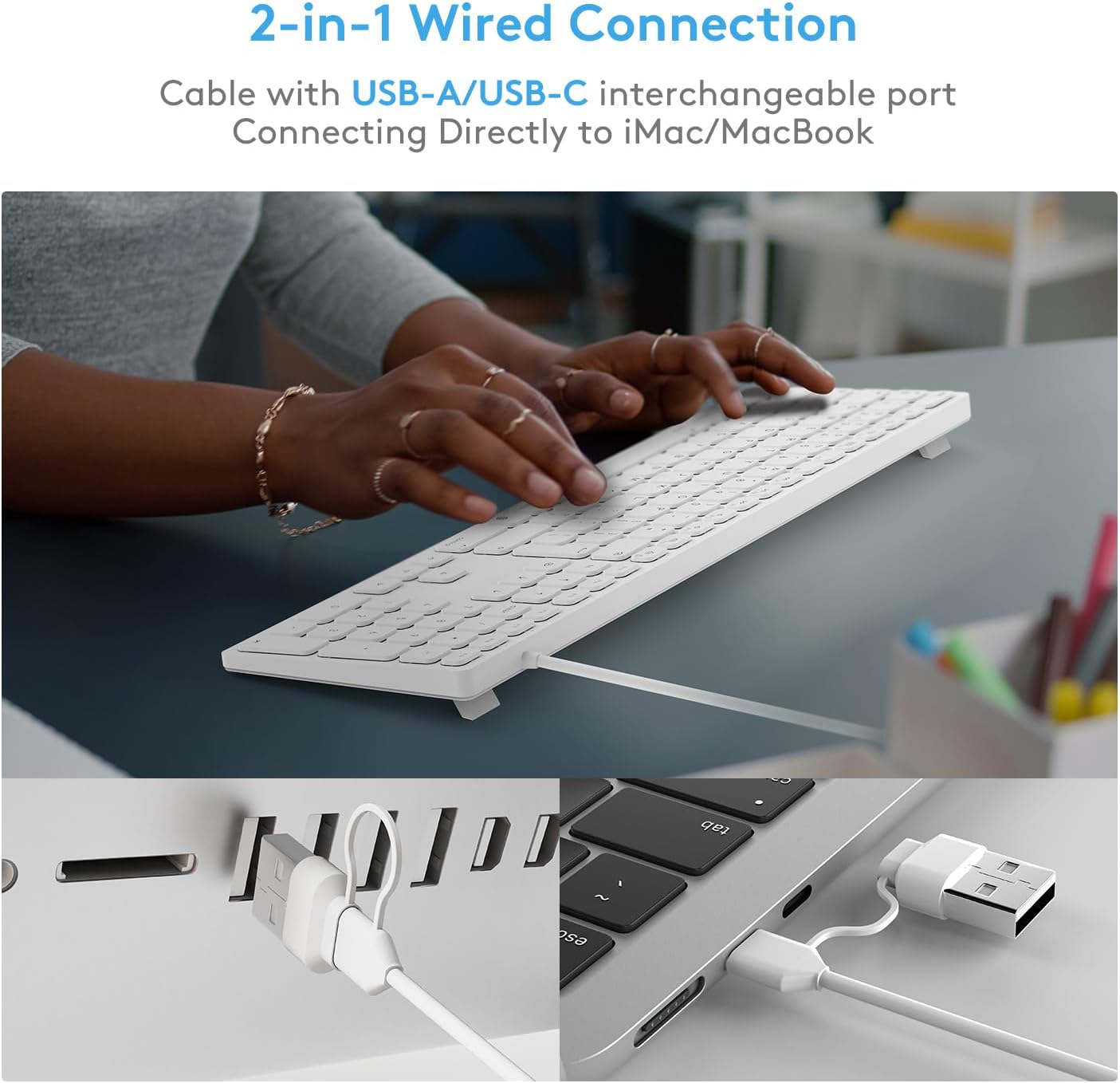 Thumbnail 6 de Wired Full-Size Keyboard for Mac OS with Numeric Keypad