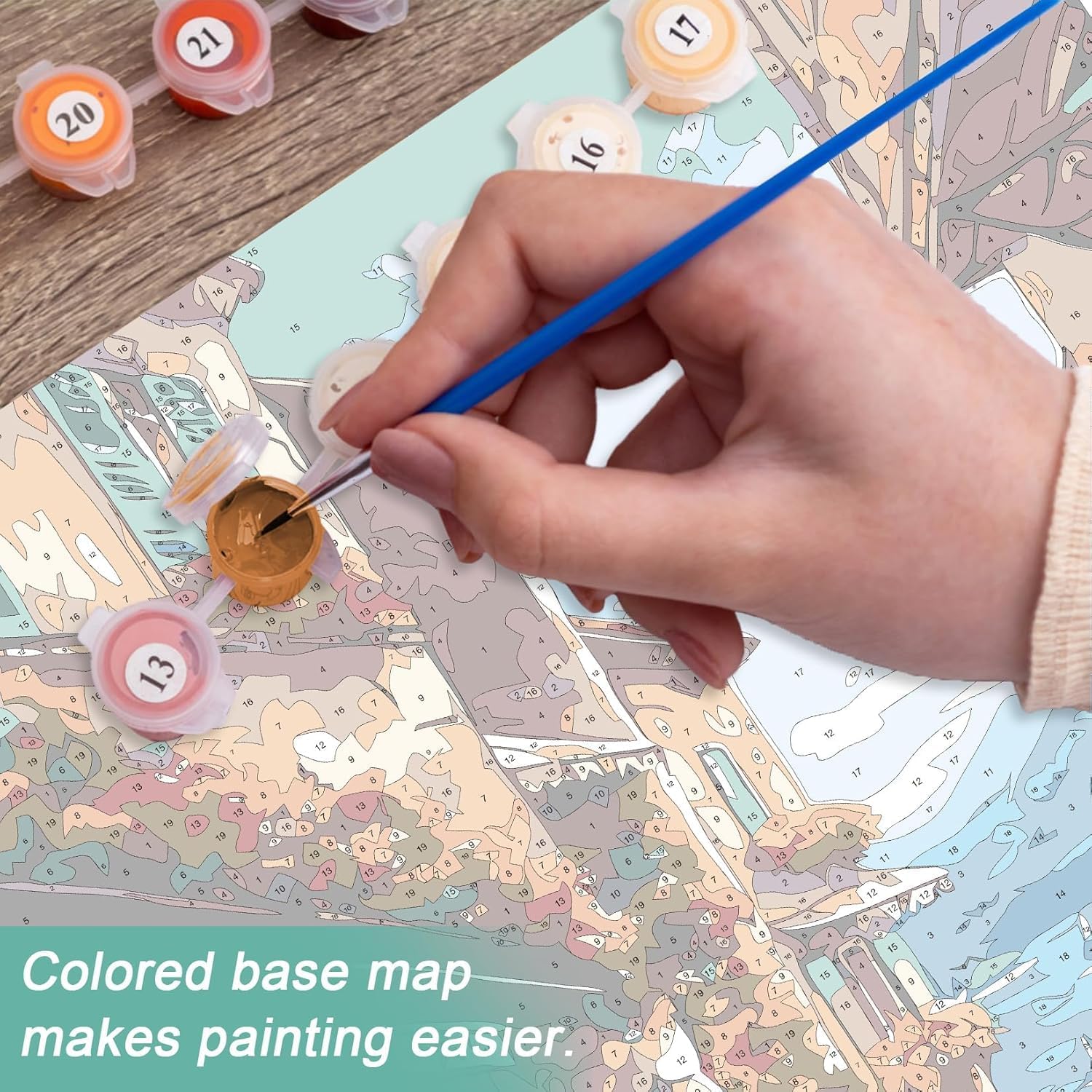 Thumbnail 6 de vooiceofco Kit Pintura por Números Sendero Costero 40x50cm 🎨