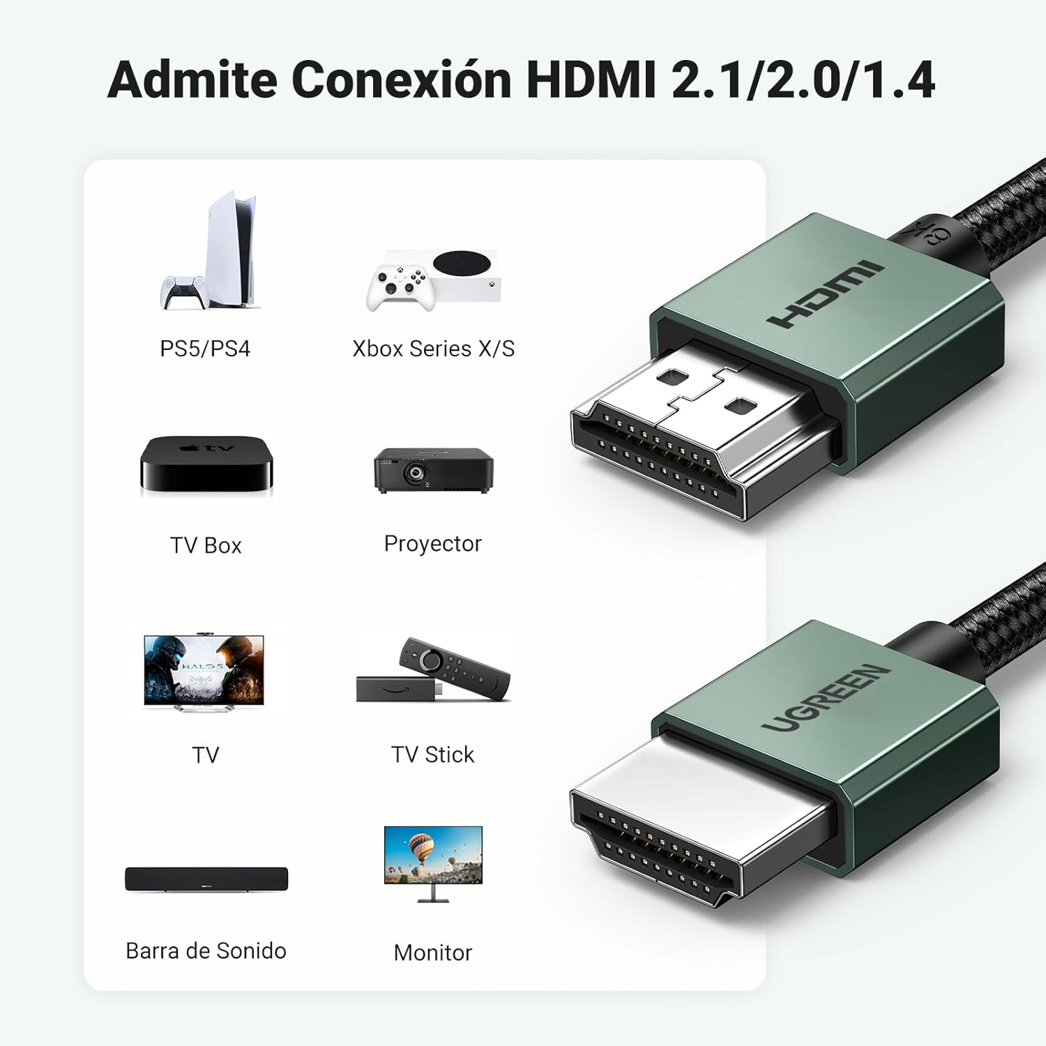 Thumbnail 5 de UGREEN Cable HDMI 2.1 8K/10K Alta Velocidad 2M