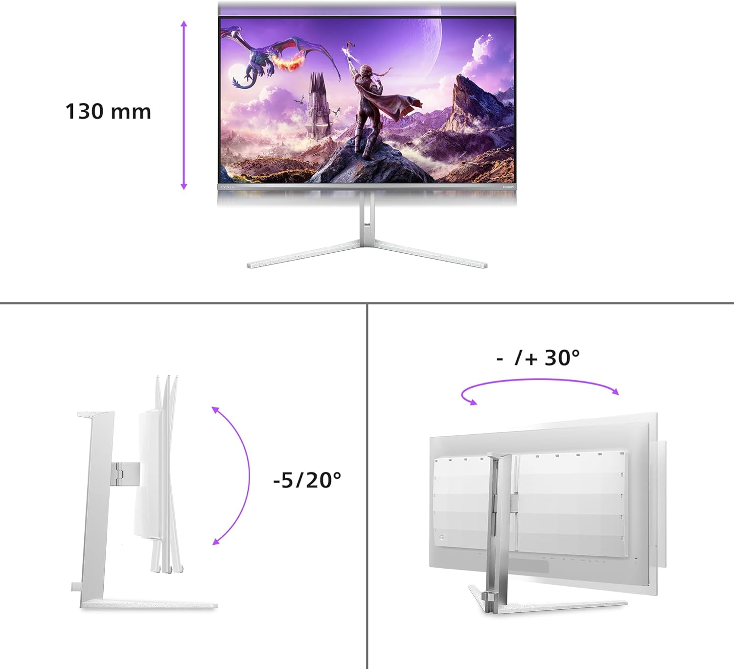 Detalle 1 de Philips Monitor 32M2N8900 da 31,5" QD-OLED 4K UHD 240 Hz