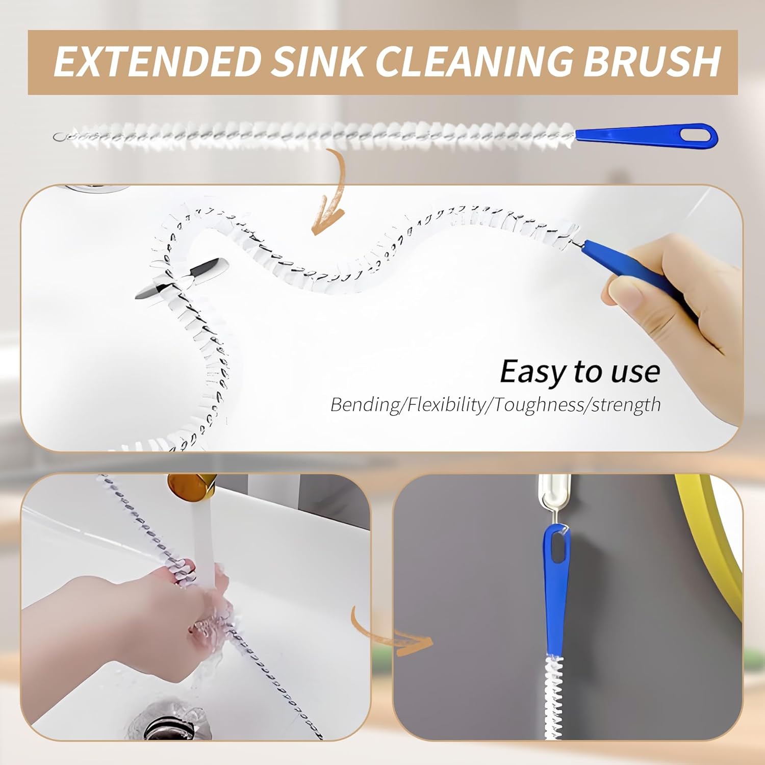 Thumbnail 4 de 6 PCS Drain Unblocker Tools 155 cm set
