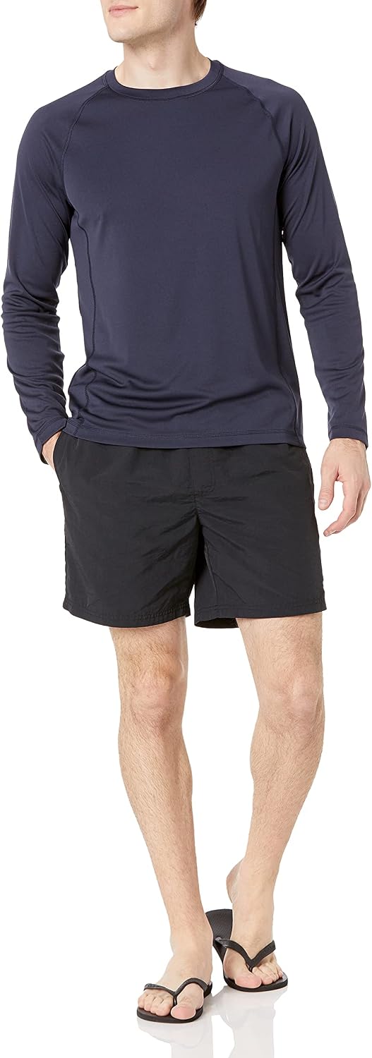 Detalle de Amazon Essentials Men's Long-Sleeve Quick-Dry Swim T-Shirt
