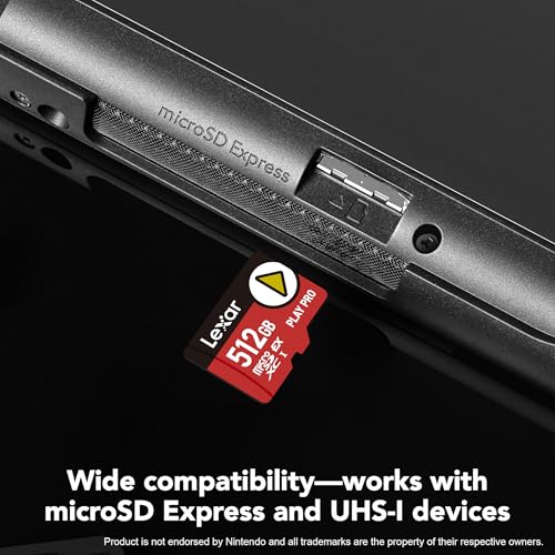 Detalle de Lexar 512GB Play PRO Micro SD Express Card: 900MB/s Read, 4K Ready