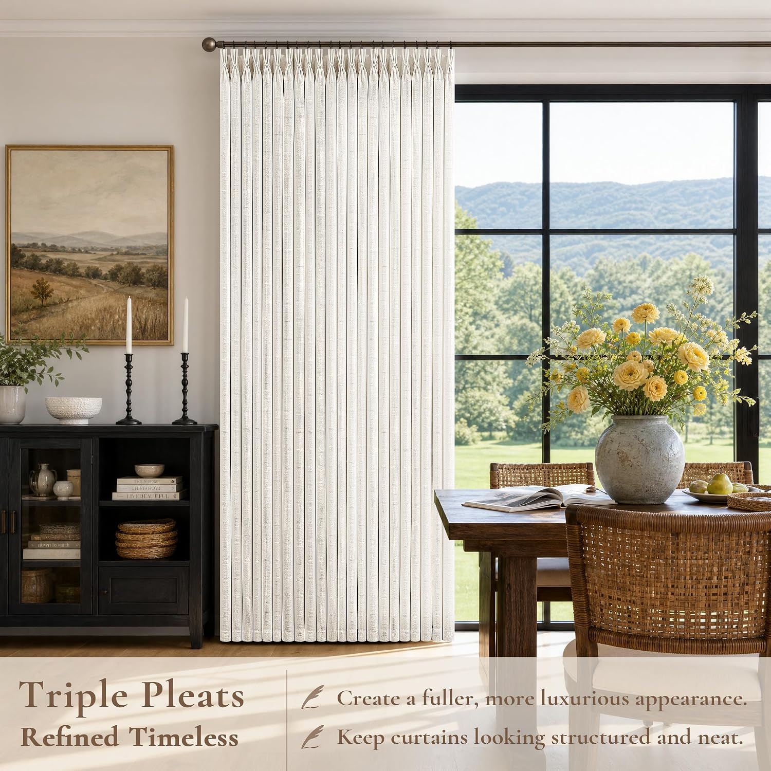 Detalle de Linen Blend Curtains, 40x90