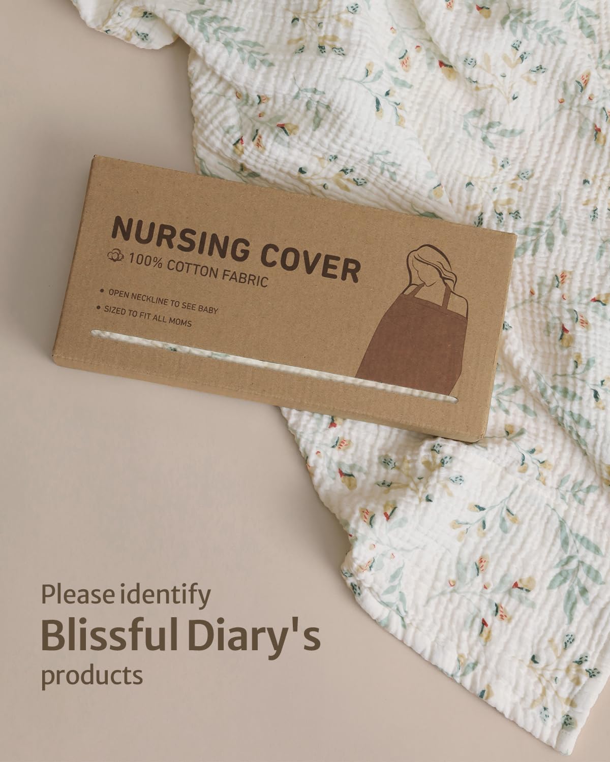 Thumbnail 6 de Blissful Diary Muslin Nursing Cover for Breastfeeding