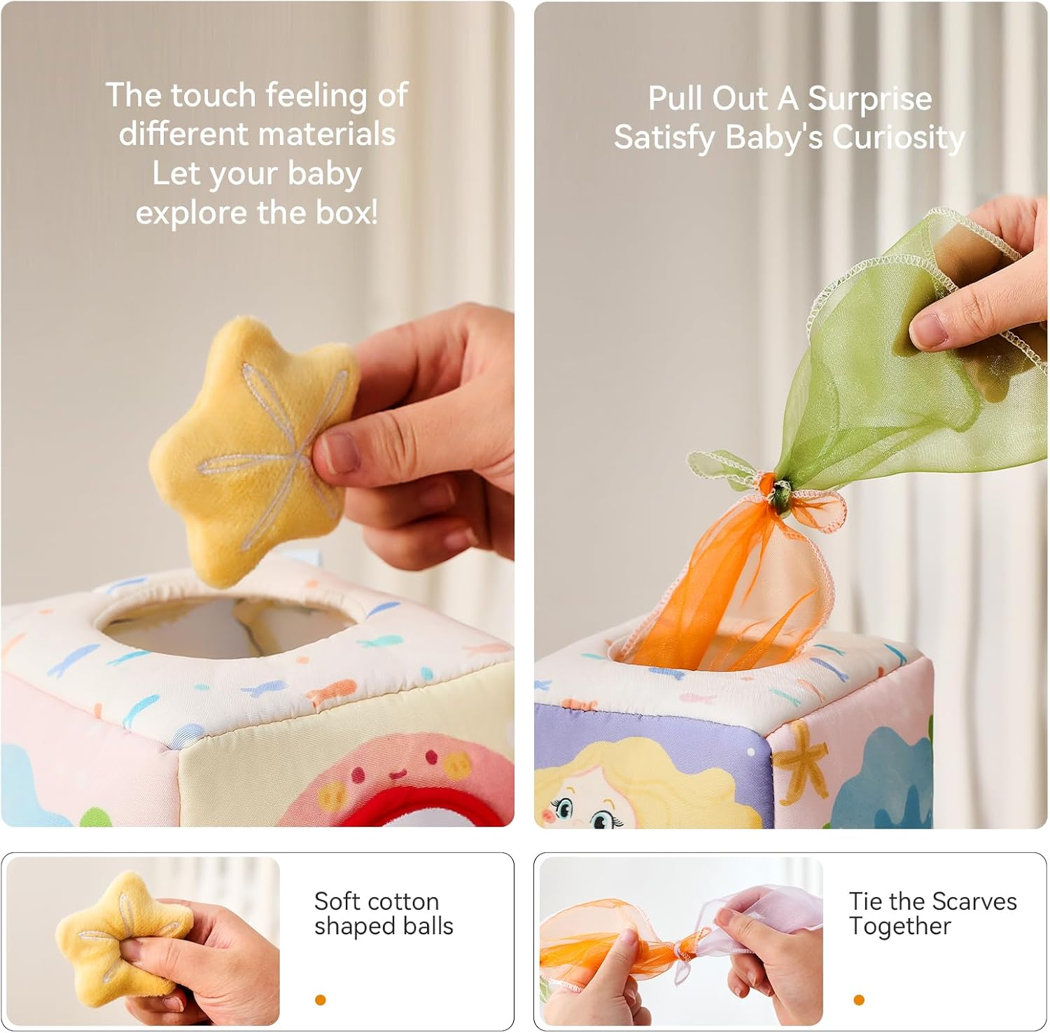 Detalle 1 de WOODEN TEETHER Giocattolo sensoriale 0-12 mesi