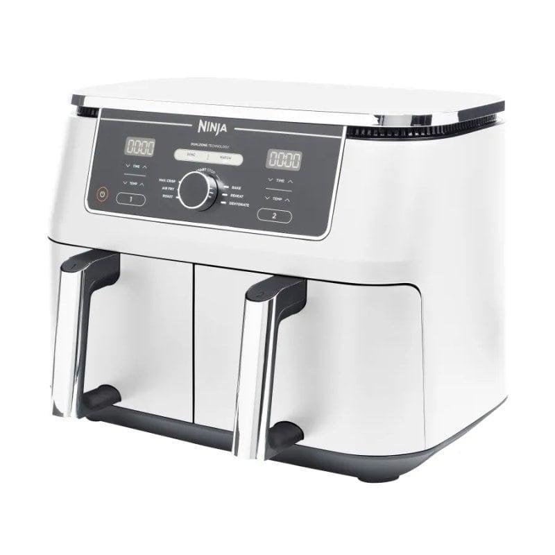 Detalle 2 de Freidora de aire Ninja AF400EUWH 9.5L: doble zona y 6 programas para cocina profesional