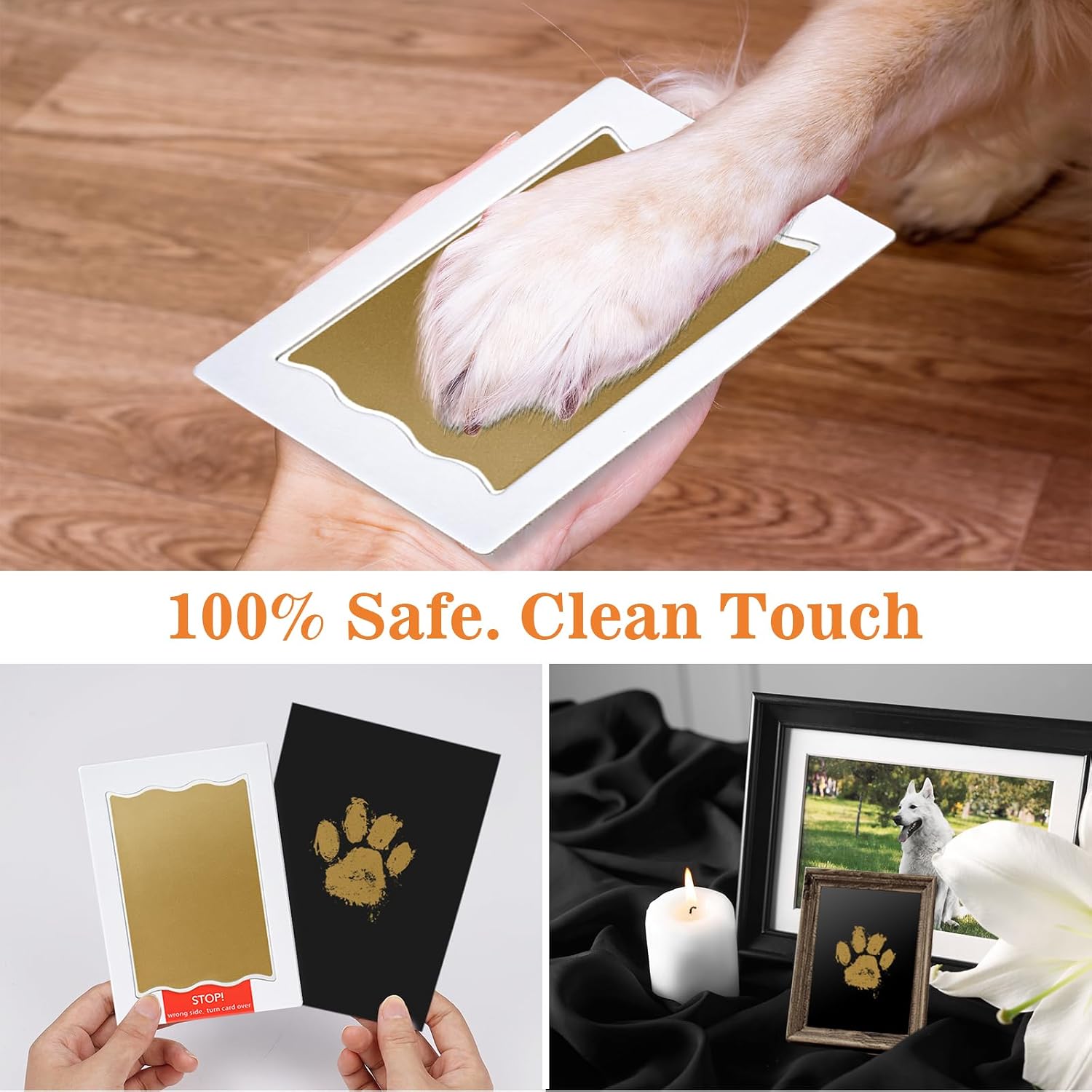 Detalle 2 de Nabance Pfotenabdruck Set für Baby und Hund