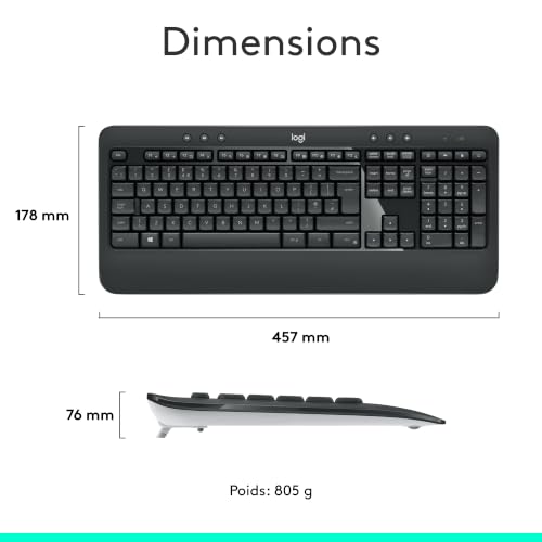 Thumbnail 8 de Logitech MK540 Combo Clavier Souris sans Fil pour Windows — Confort et productivité