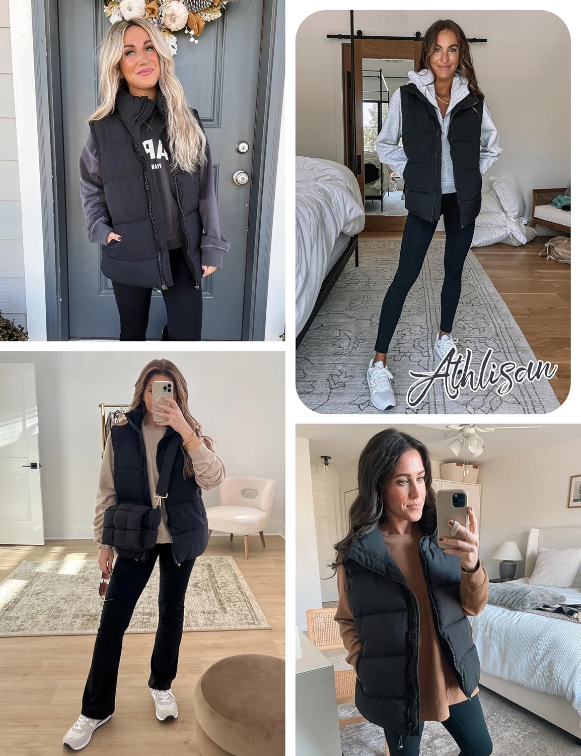 Thumbnail 4 de Athlisan Zip Up Puffer Vest 47.2"
