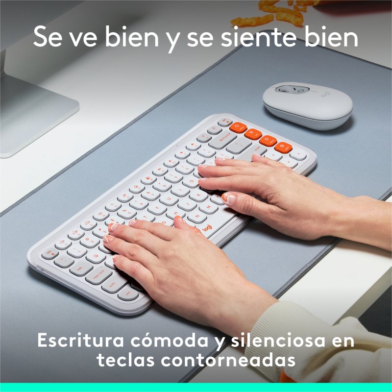 Thumbnail 1 de Logitech Pop Icon Keys teclado inalámbrico Bluetooth blanco