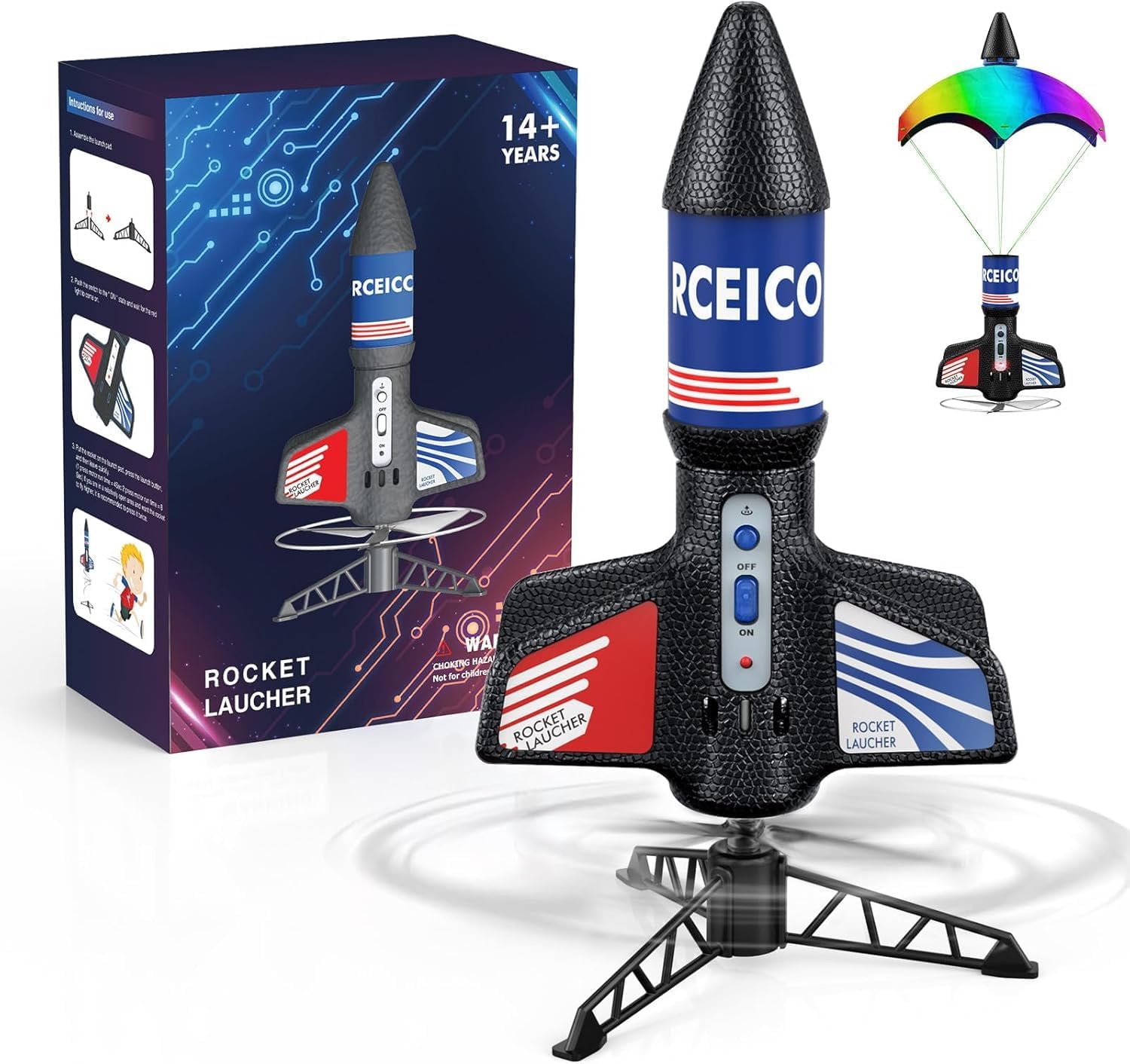 Detalle de PDBEST Raketenlauncher 200 Fuß für Kinder