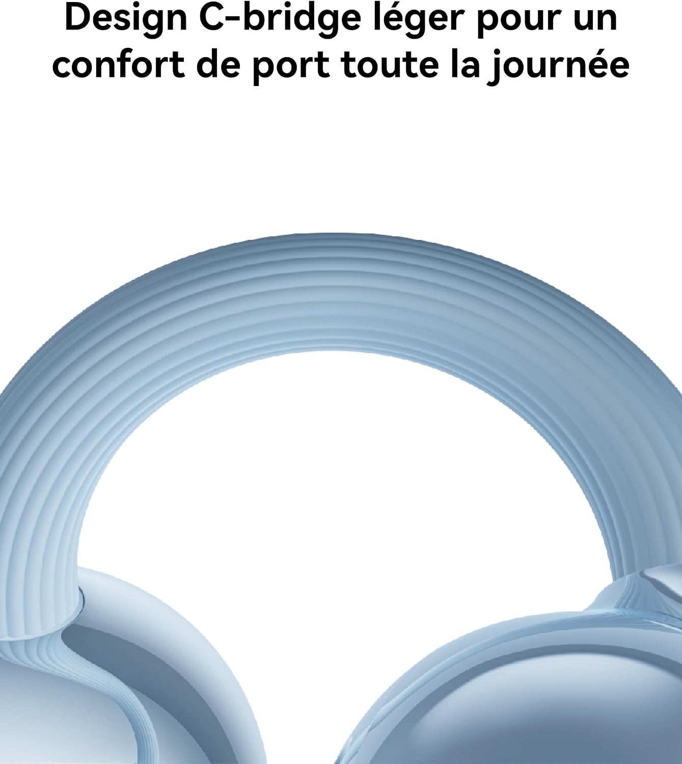 Detalle de HUAWEI FreeClip 2 : écoute ouverte Bluetooth confortable, appels clairs et jusqu’à 38 h d’autonomie