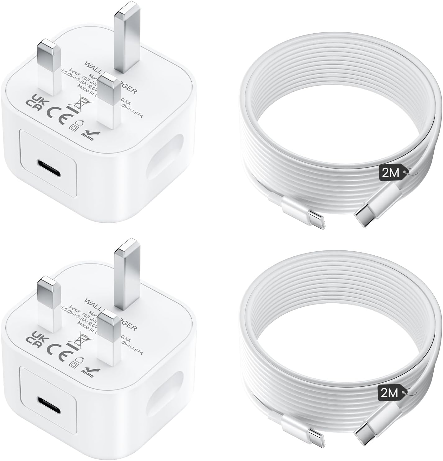 Detalle de for iPhone 17 25W USB‑C Fast Charger 2 Pack