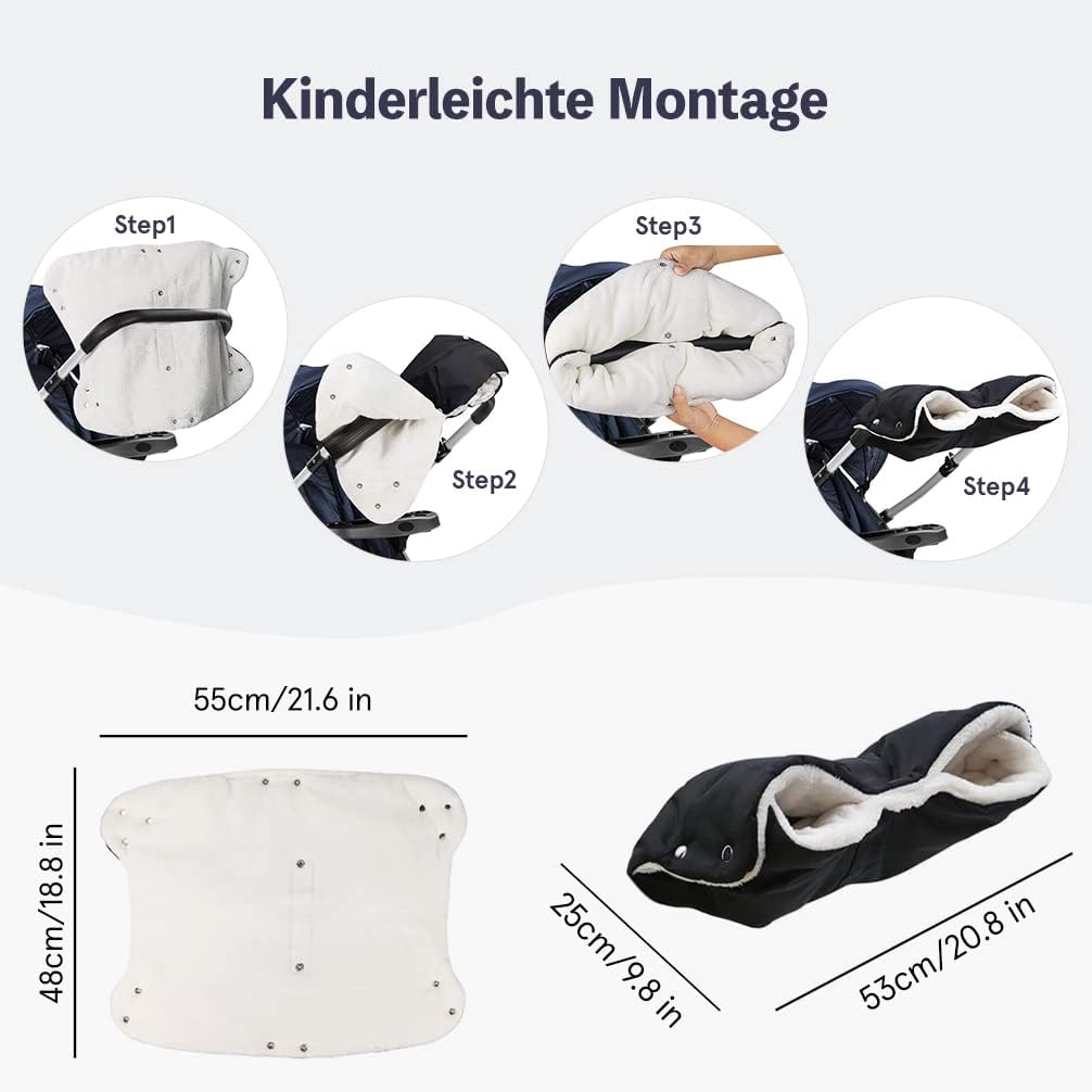 Thumbnail 4 de Pram Hand Warmer Universal Size Hand Muff