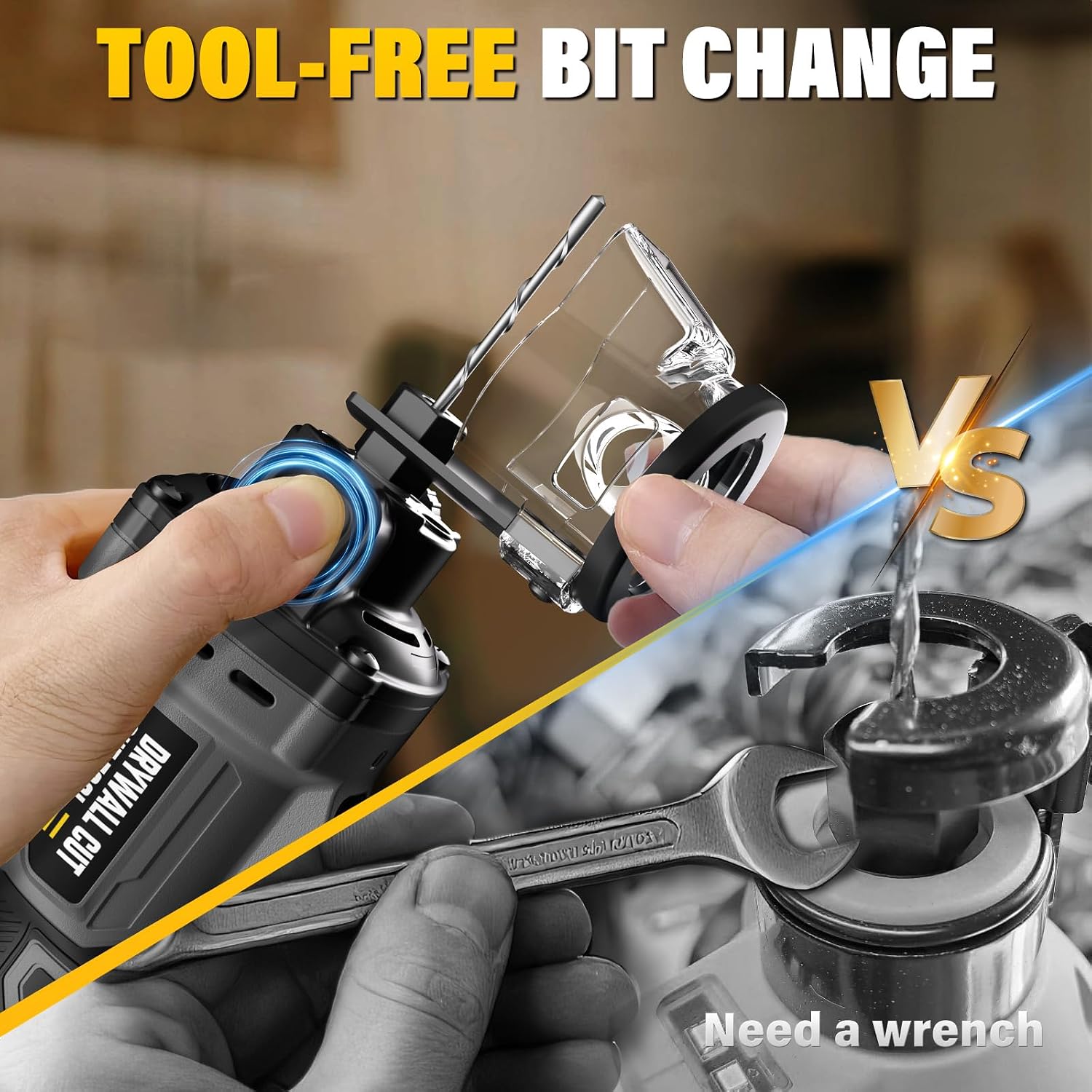 Detalle 1 de VERVEWAVE WT6700-12 Cordless Drywall Cut-Out Tool, 30,000 RPM Brushless Motor