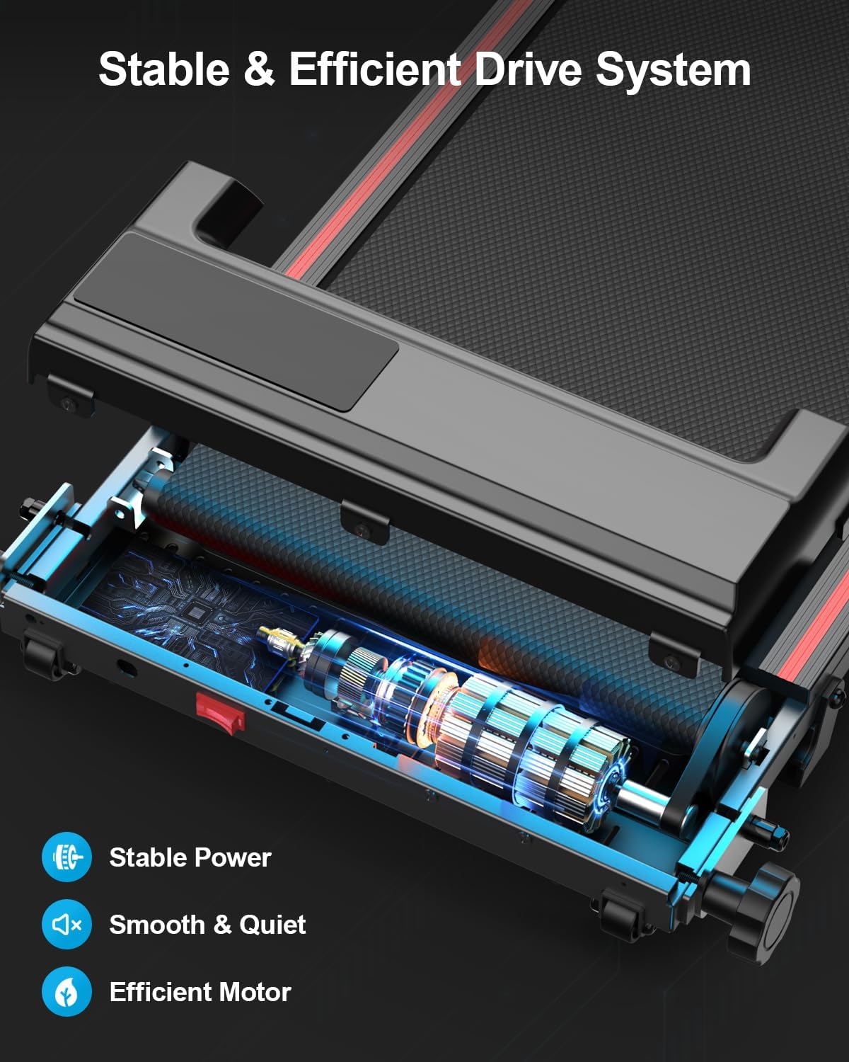 Thumbnail 5 de Norvexa Treadmill for Home: Foldable Walking Pad with Stable Incline