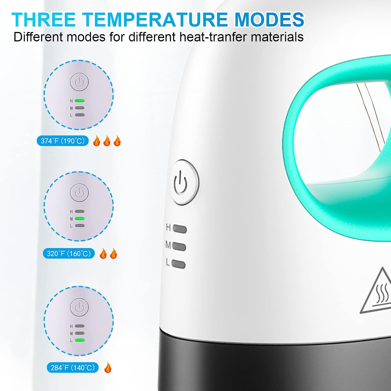 Detalle 2 de Mini termopressa per trasferimento termico 140 °C