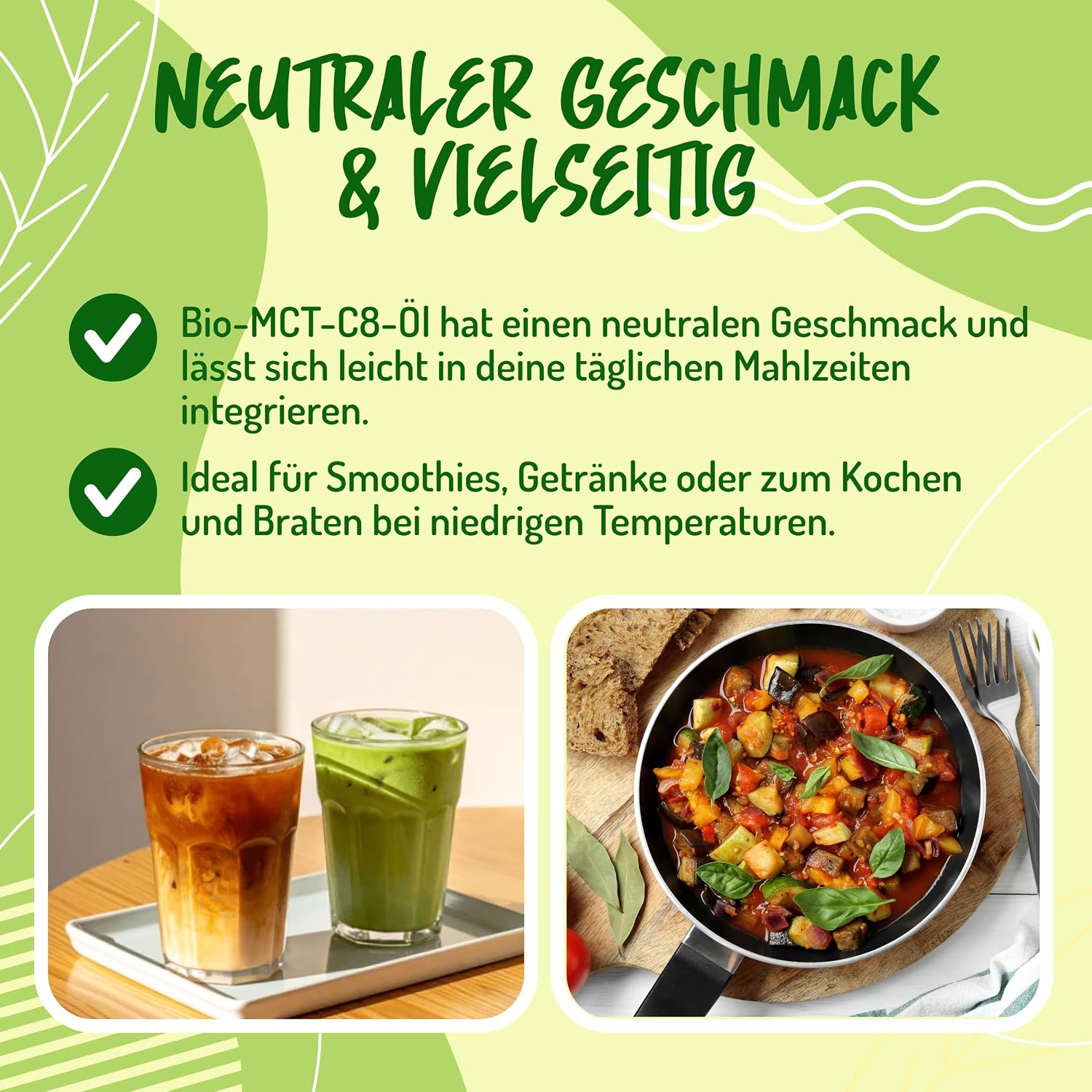 Detalle de C8 MCT Öl Bio – 1 L von CiboCrudo: Reinheit, Vielseitigkeit und nachhaltige Bio-Qualität