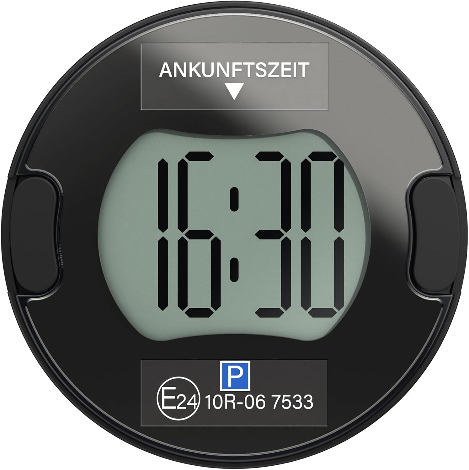 Detalle de Parkturon PT02 Elektronische Parkscheibe – Solarbetrieben, ECE-zertifiziert, Doppelanzeige