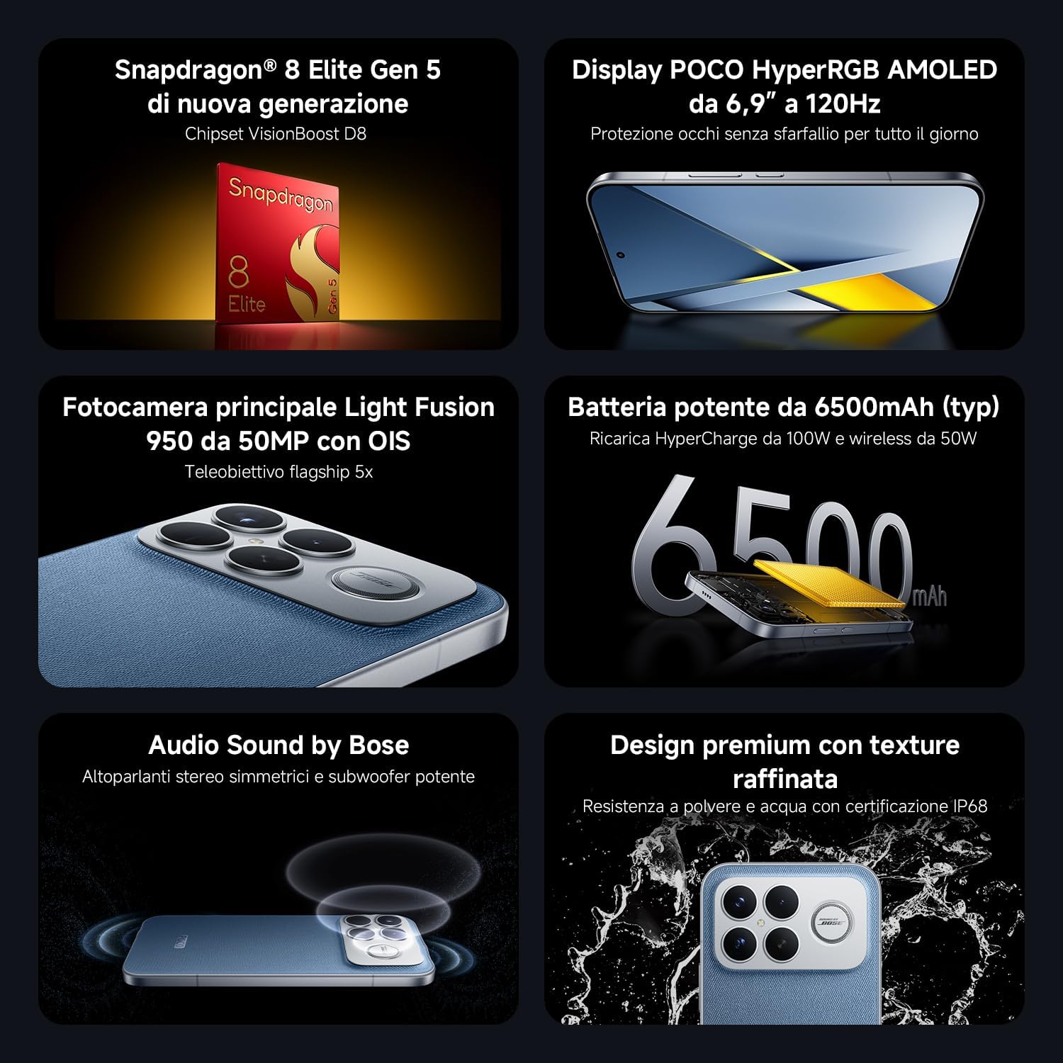 Detalle de Xiaomi POCO F8 Ultra 16+512 GB smartphone
