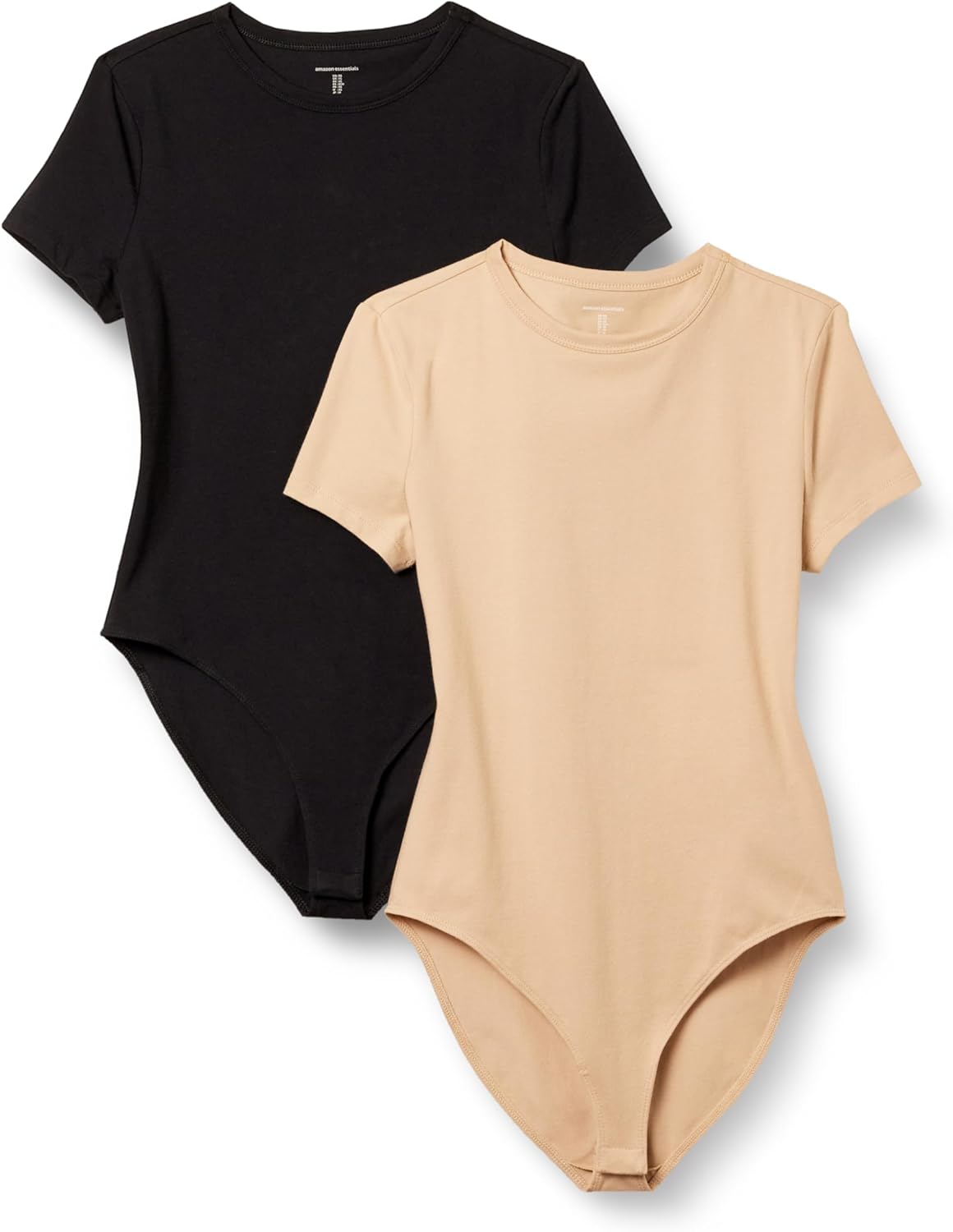 Thumbnail 5 de Amazon Essentials Women’s Stretch Cotton Jersey Slim-fit T-Shirt Bodysuit (Pack of 2)