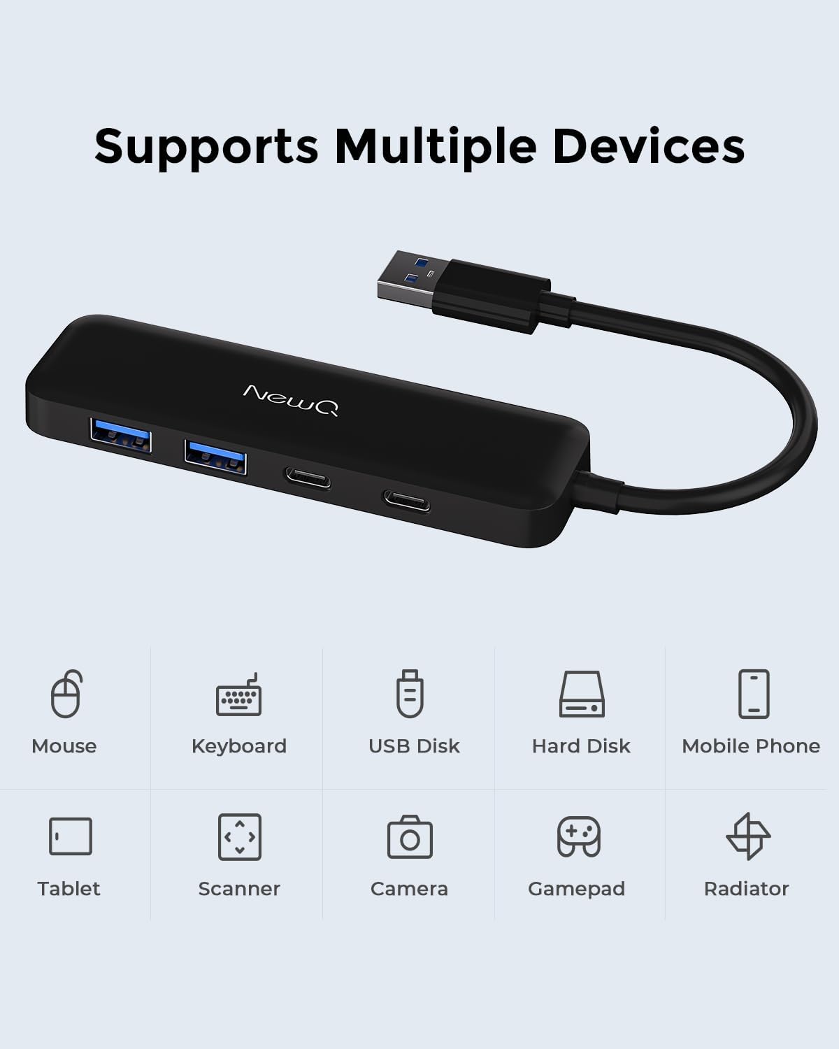 Thumbnail 3 de Dual USB-C USB-A 3.0 Hub