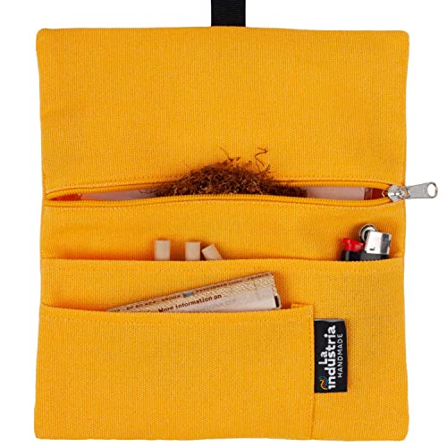 Detalle de Pochette à tabac hydrofuge 30/50 g - La Industrie Handmade (Citron)