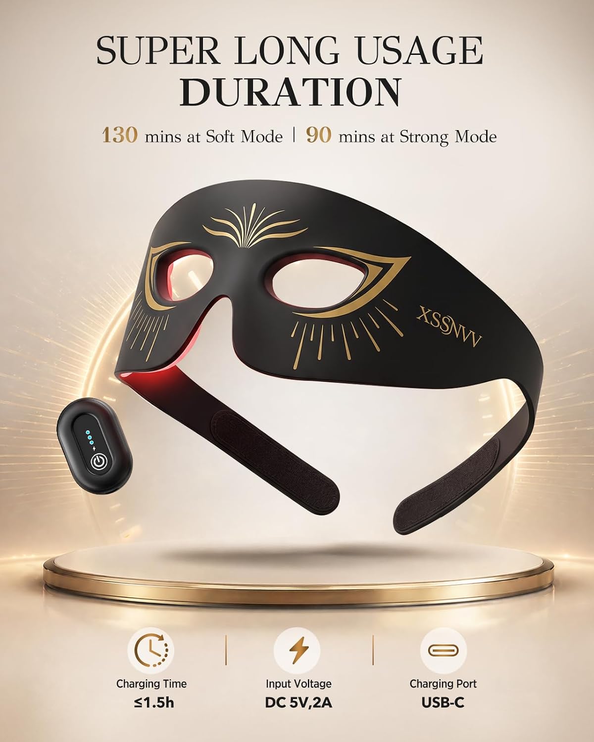 Thumbnail 6 de XSSNVV Red Light Eye Mask, 630 nm