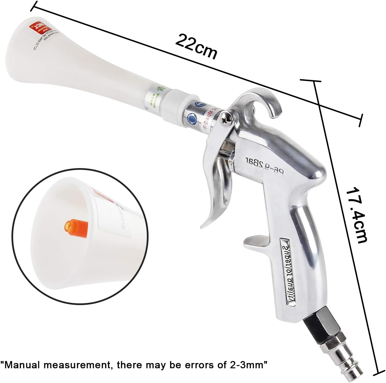 Thumbnail 3 de Everfarel Blow Gun Classic perslucht-reinigingspistool met roterende slang