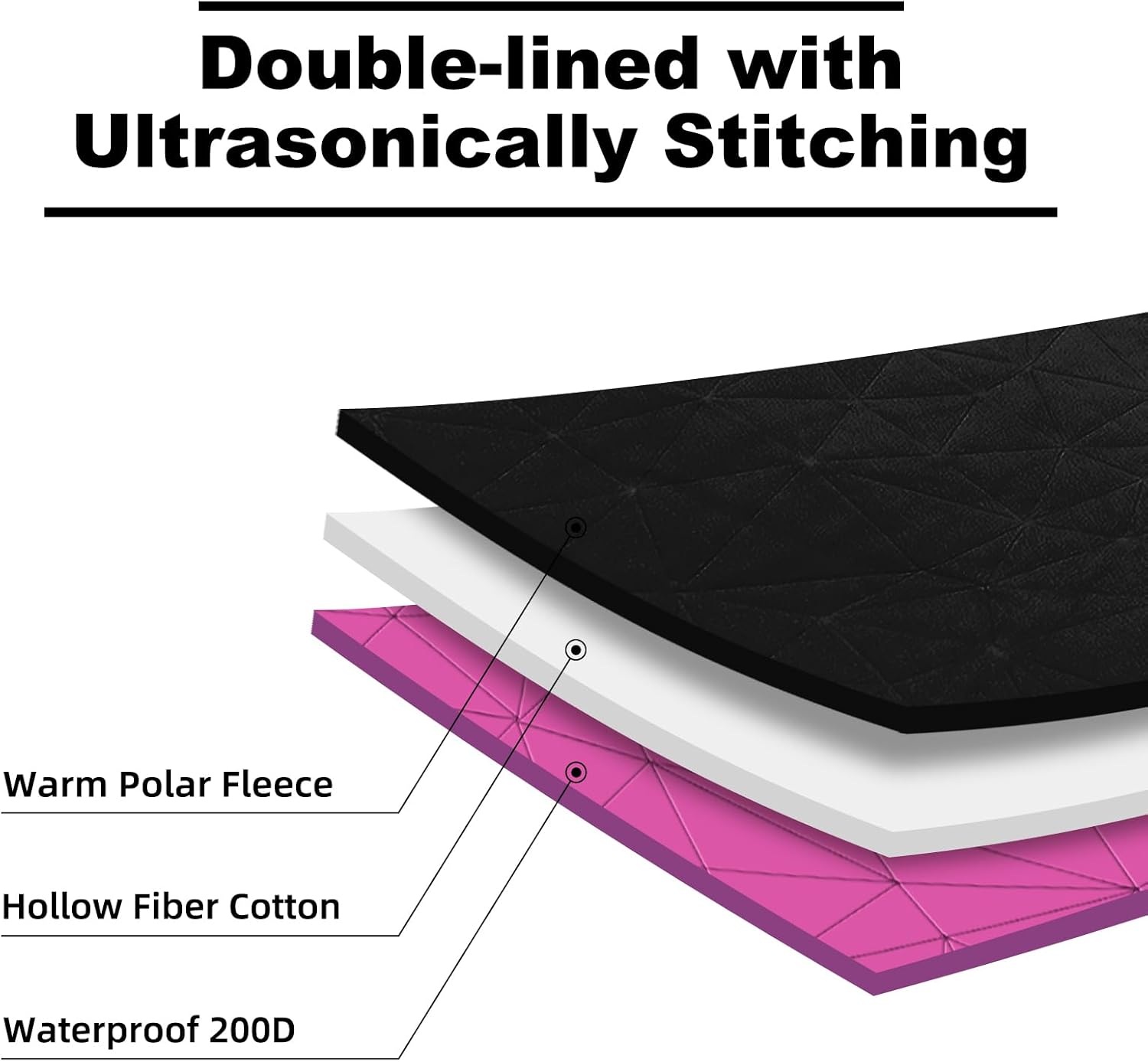 Thumbnail 4 de KawaGebo Kamp wasserdichte Outdoor Campingdecke – Große extra Dicke Fleece Stadiondecke 203 × 147 cm