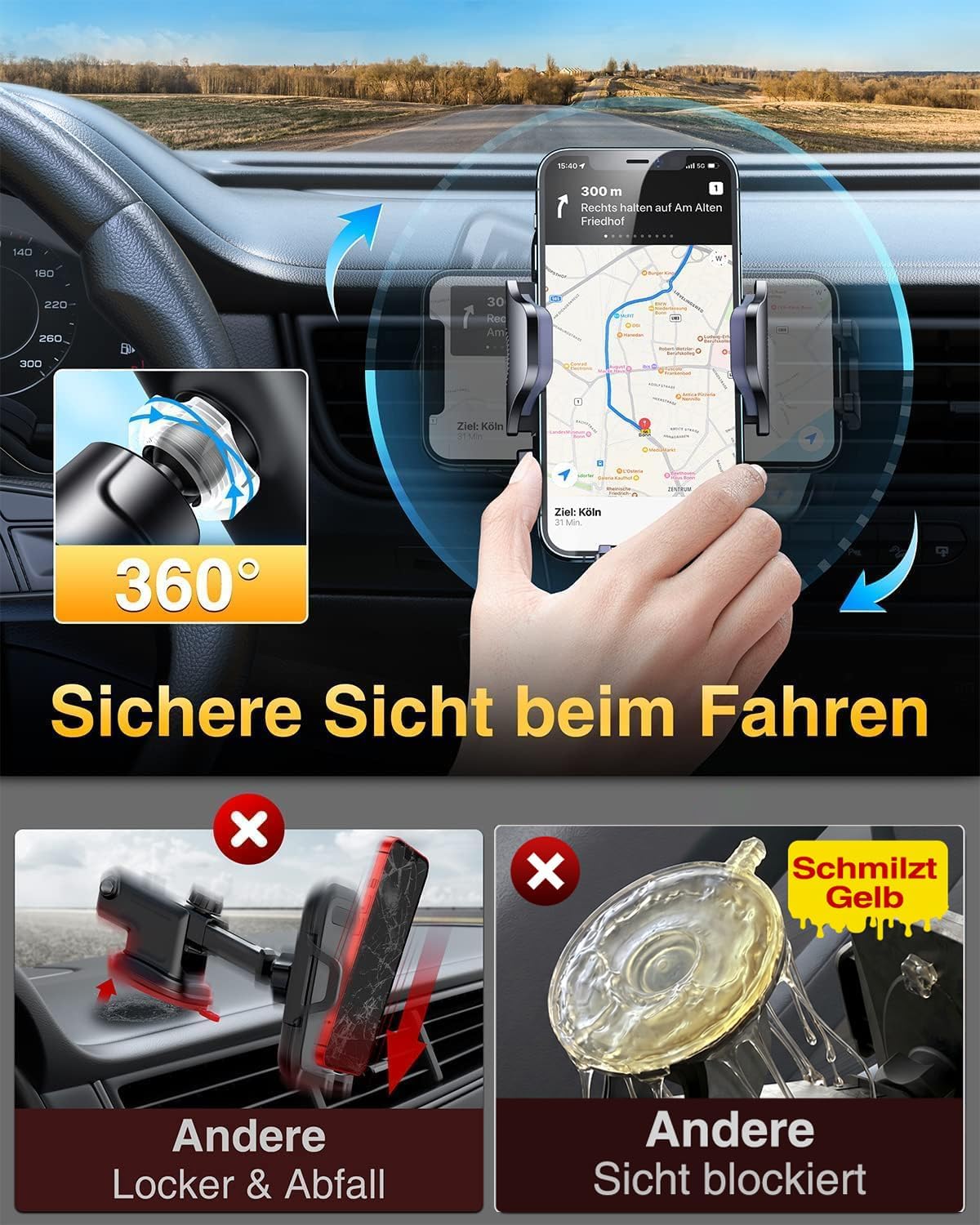 Thumbnail 4 de VANMASS 2026 Upgrade Handyhalterung 360°