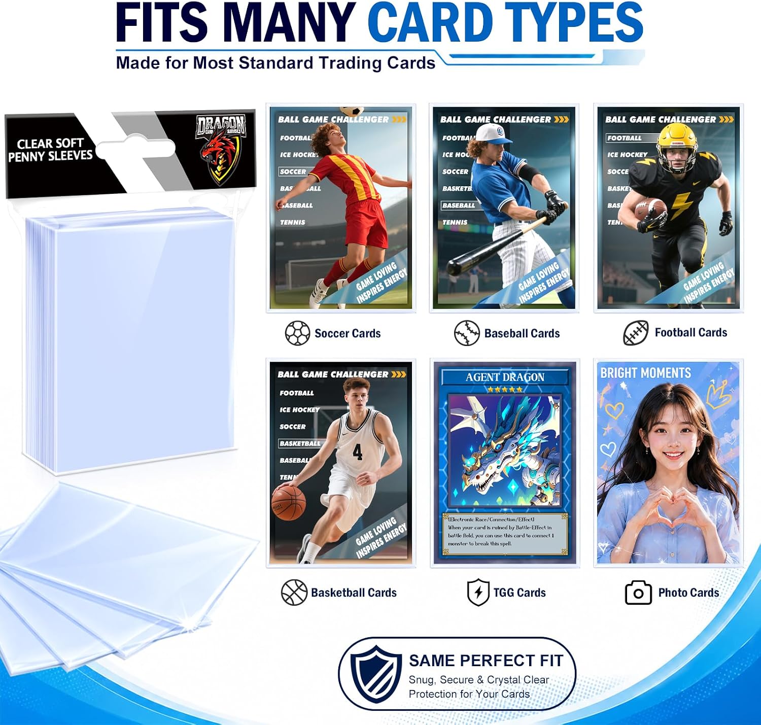 Thumbnail 4 de 1000 Count Card Sleeves Top Loaders ⚙