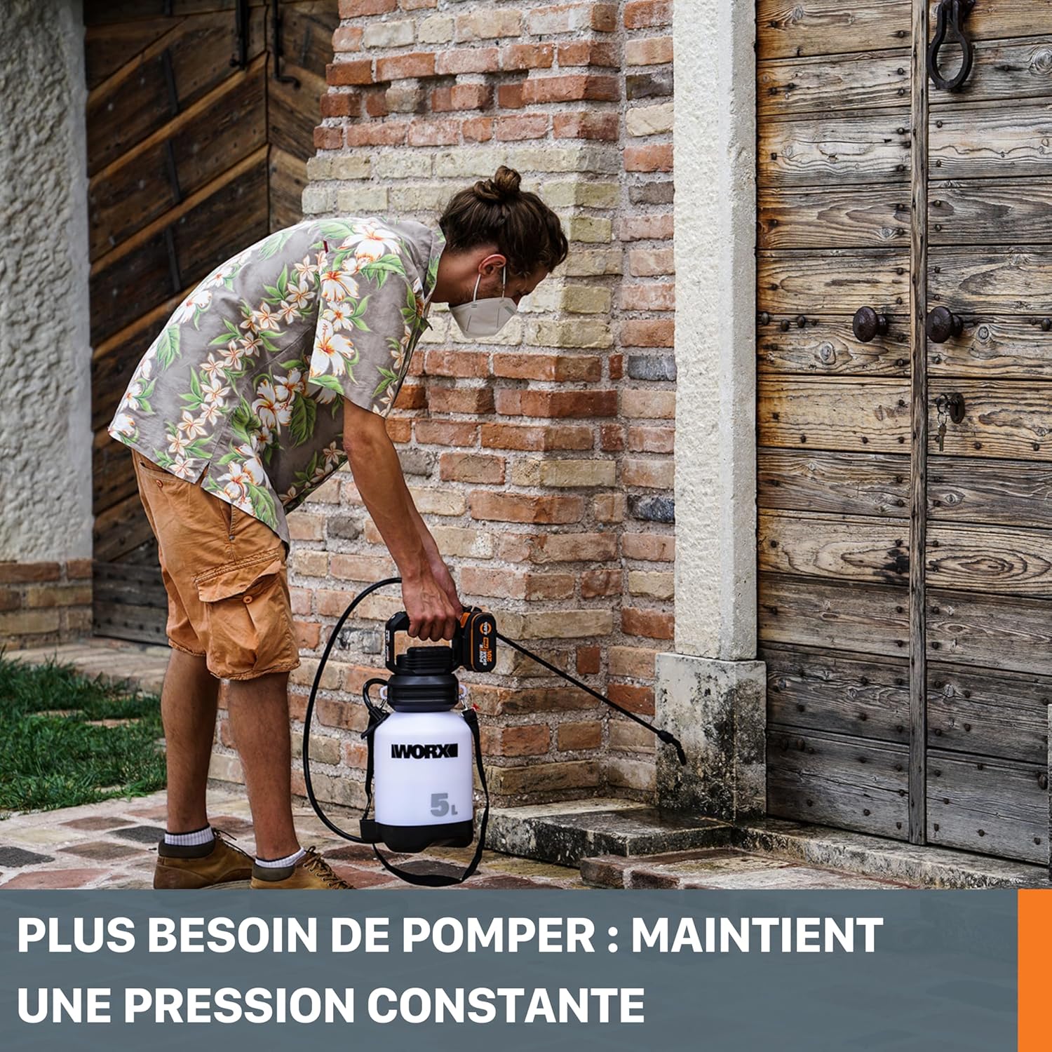 Thumbnail 2 de WORX Pulvérisateur à Pression de Jardin sans Fil 20V WG829E.9 — 5 L, débit 25 L/h, sans batterie