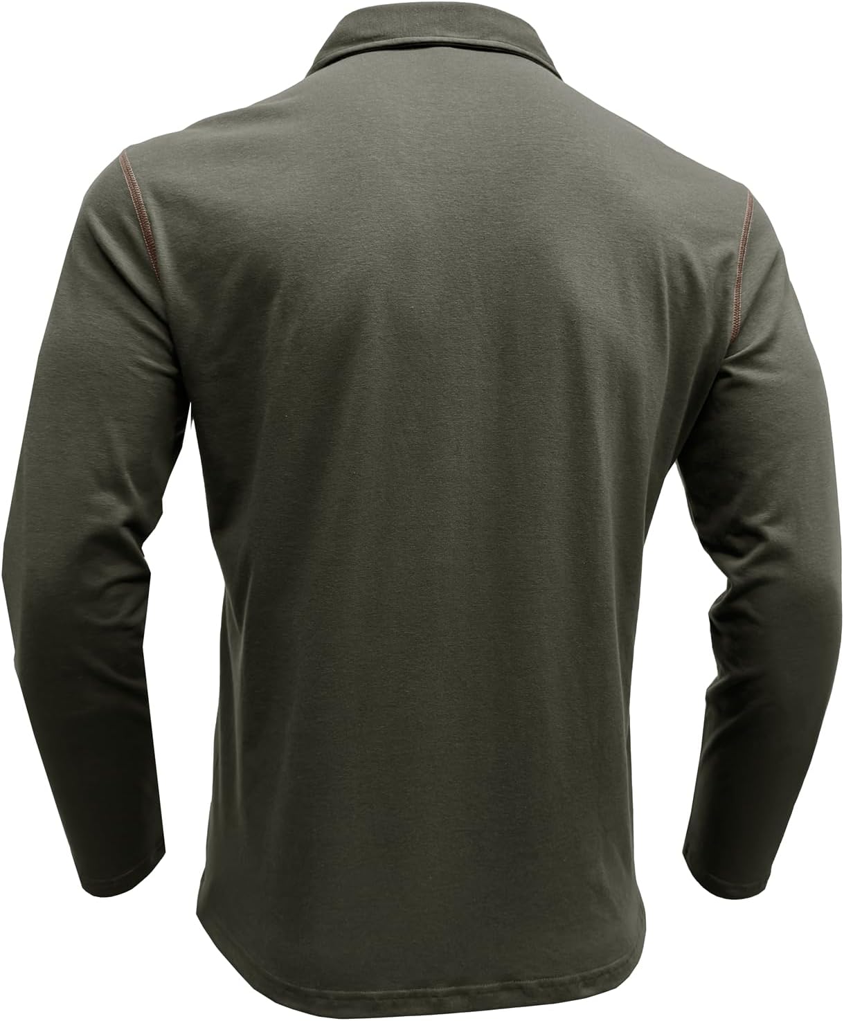 Thumbnail 2 de Herren Langarm-Poloshirt mit Brusttasche aus Baumwolle/Polyester/Elasthan