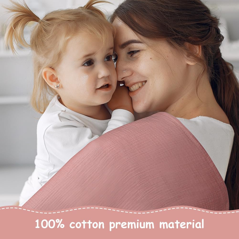 Thumbnail 4 de Aolso couvertures bébé en mousseline 60 x 60