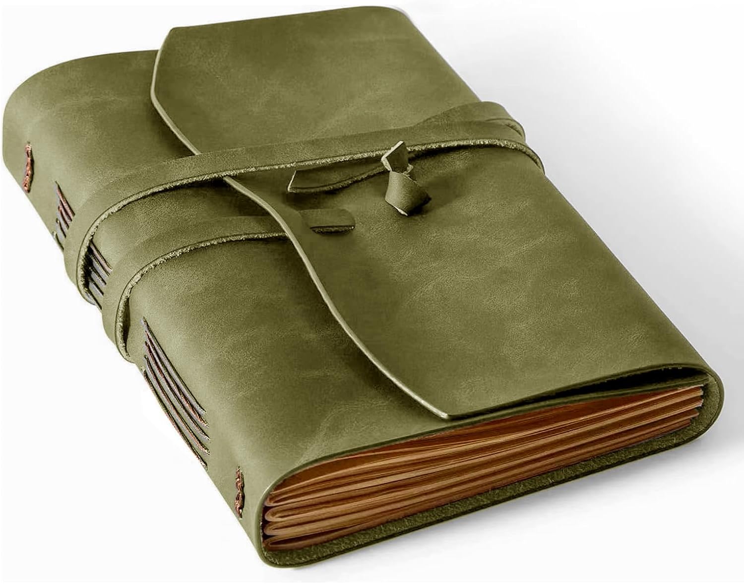 Detalle de RILIHO Leather Journal Notebook, 5 x 7.1 Inches