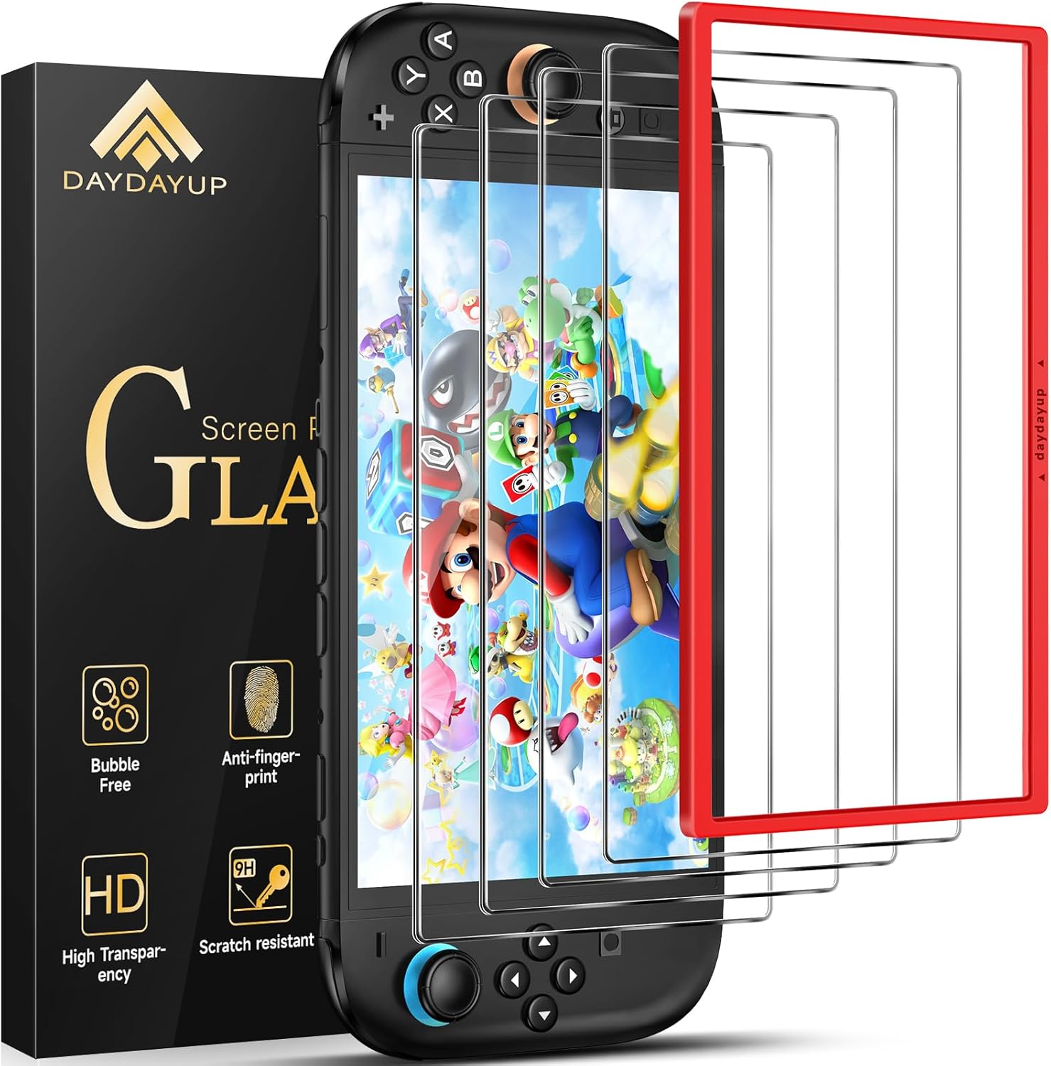 Thumbnail 6 de daydayup Tempered Glass Screen Protector 4-pack for Nintendo Switch OLED