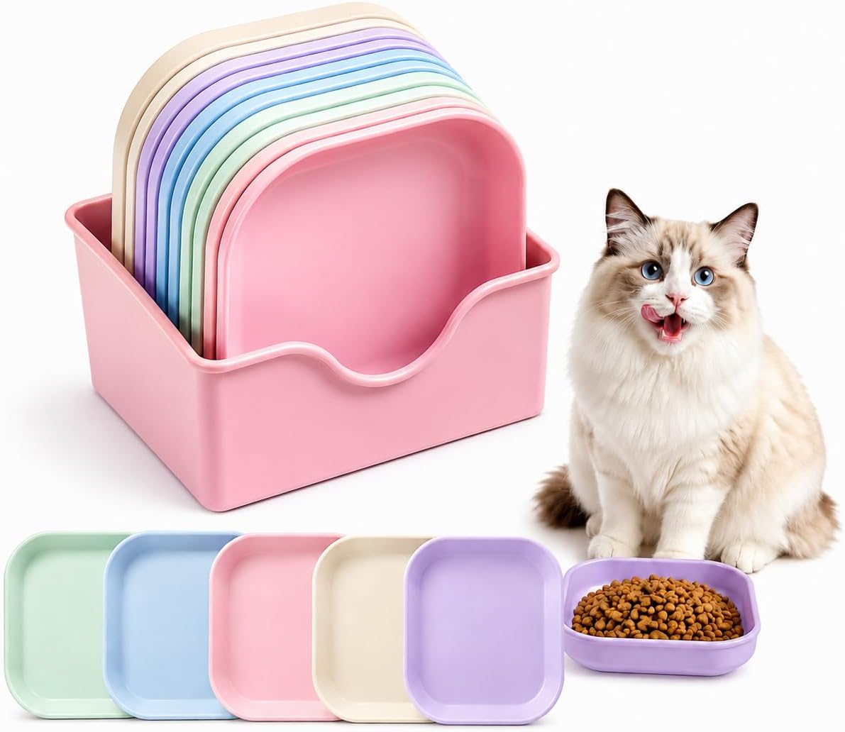 Detalle de Cat Bowls 10 Pack 5.5in whisker friendly